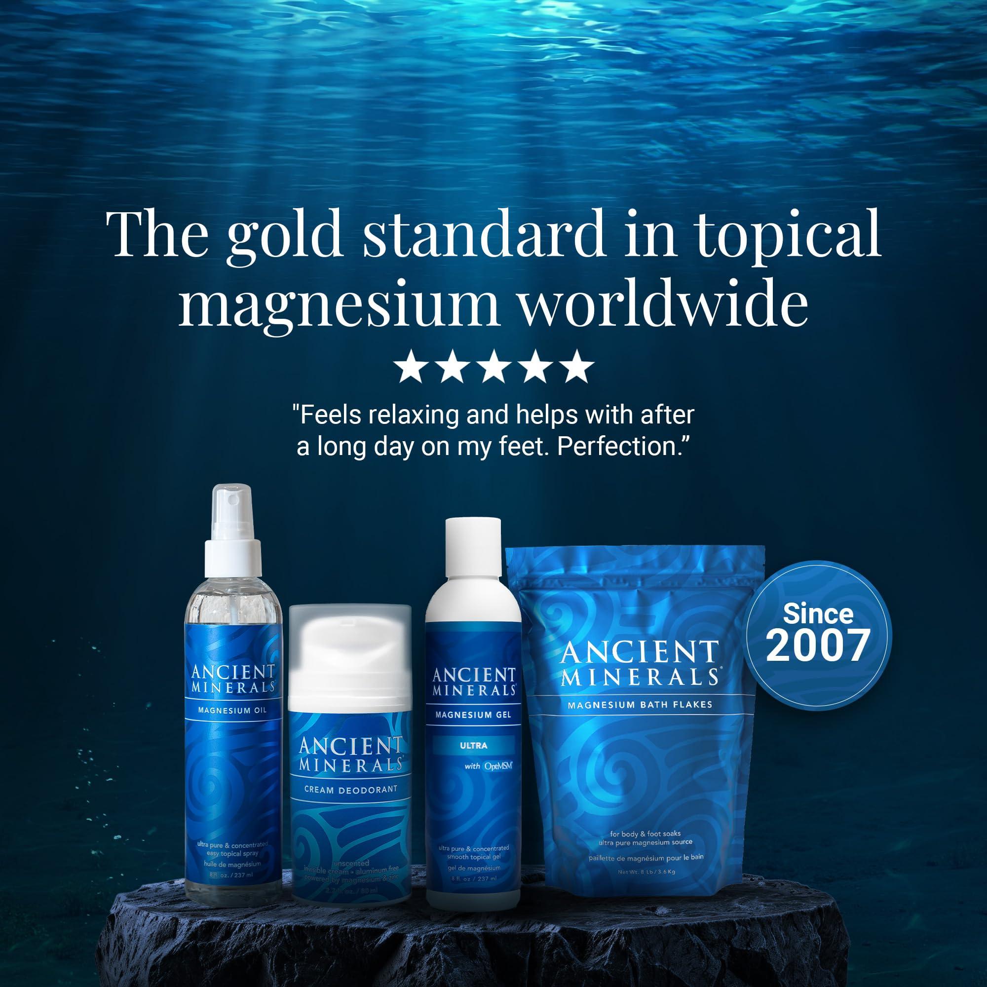 Ancient Minerals Magnesium Oil Spray Bottle of Pure Genuine Zechstein Magnesium Chloride - Topical Magnesium for Skin Application (8oz) - Image 8
