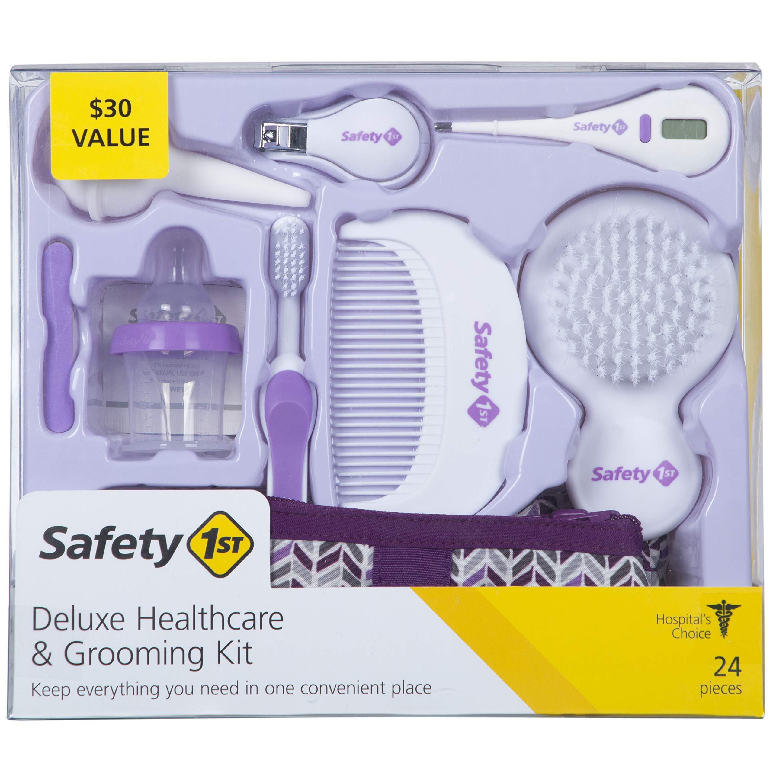 Safety 1st Deluxe Baby Healthcare and Grooming Kit, Pyramids Grape Juice, Newborn Baby Essentials, One Size, 24 Pieces - Image 1