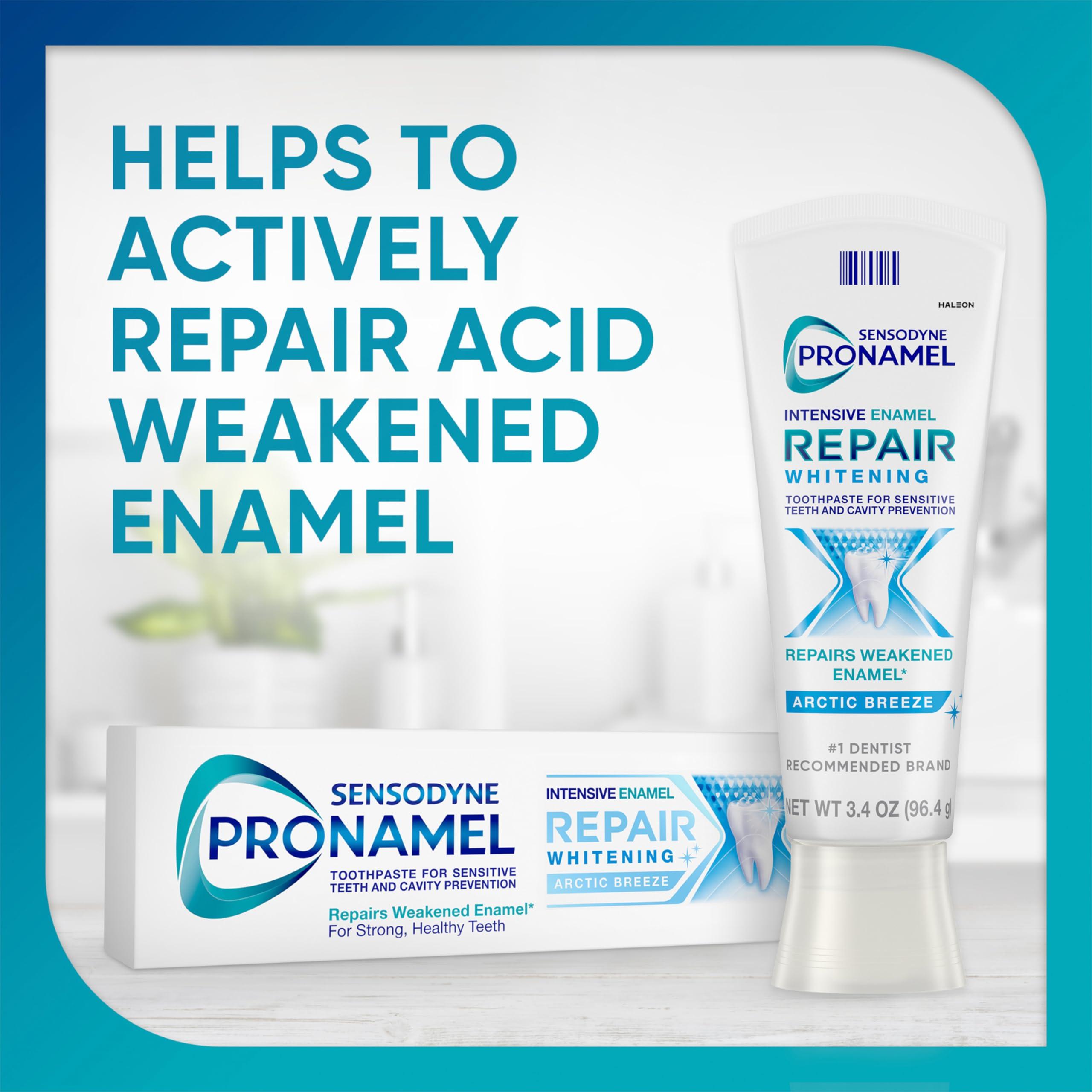 Sensodyne Pronamel Intensive Enamel Repair Toothpaste for Sensitive Teeth and Cavity Protection, Whitening Toothpaste to Strengthen Enamel, Arctic Breeze - 3.4 Ounces x 4 - Image 2