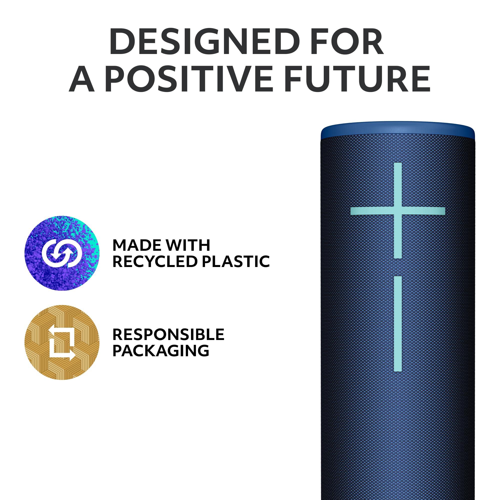 Ultimate Ears MEGABOOM 4 Portable Waterproof Bluetooth Speaker, 360-Degree Sound, Thundering Bass, 147ft Range, 20-Hour Battery, Floating Speaker - Blue - Image 6
