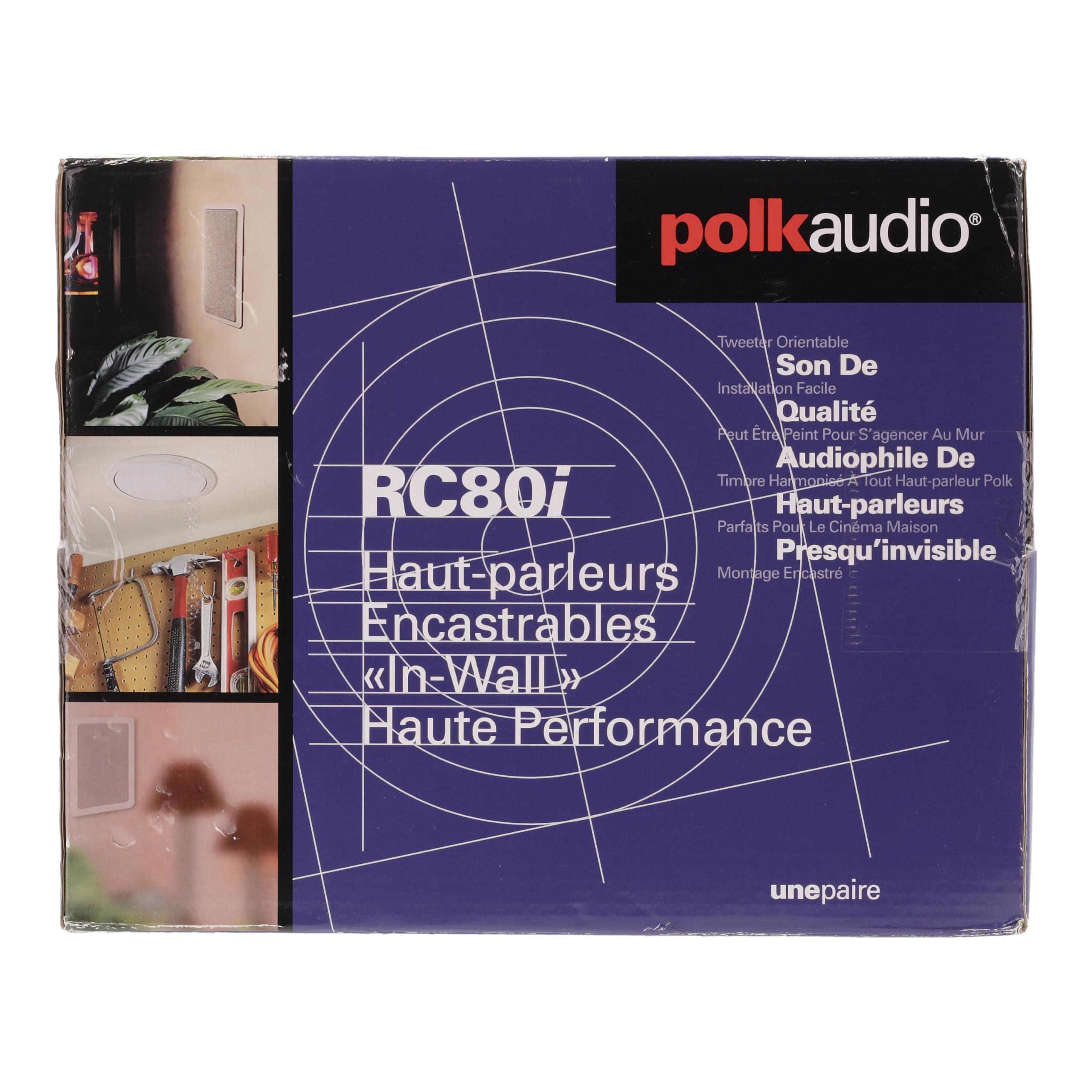 Polk Audio RC80i 2-Way Premium in-Ceiling 8" Round Speakers, Set of 2 Perfect for Damp and Humid Indoor/Outdoor Placement - Bath, Kitchen, Covered Porches (White, Paintable-Grille) - Image 8