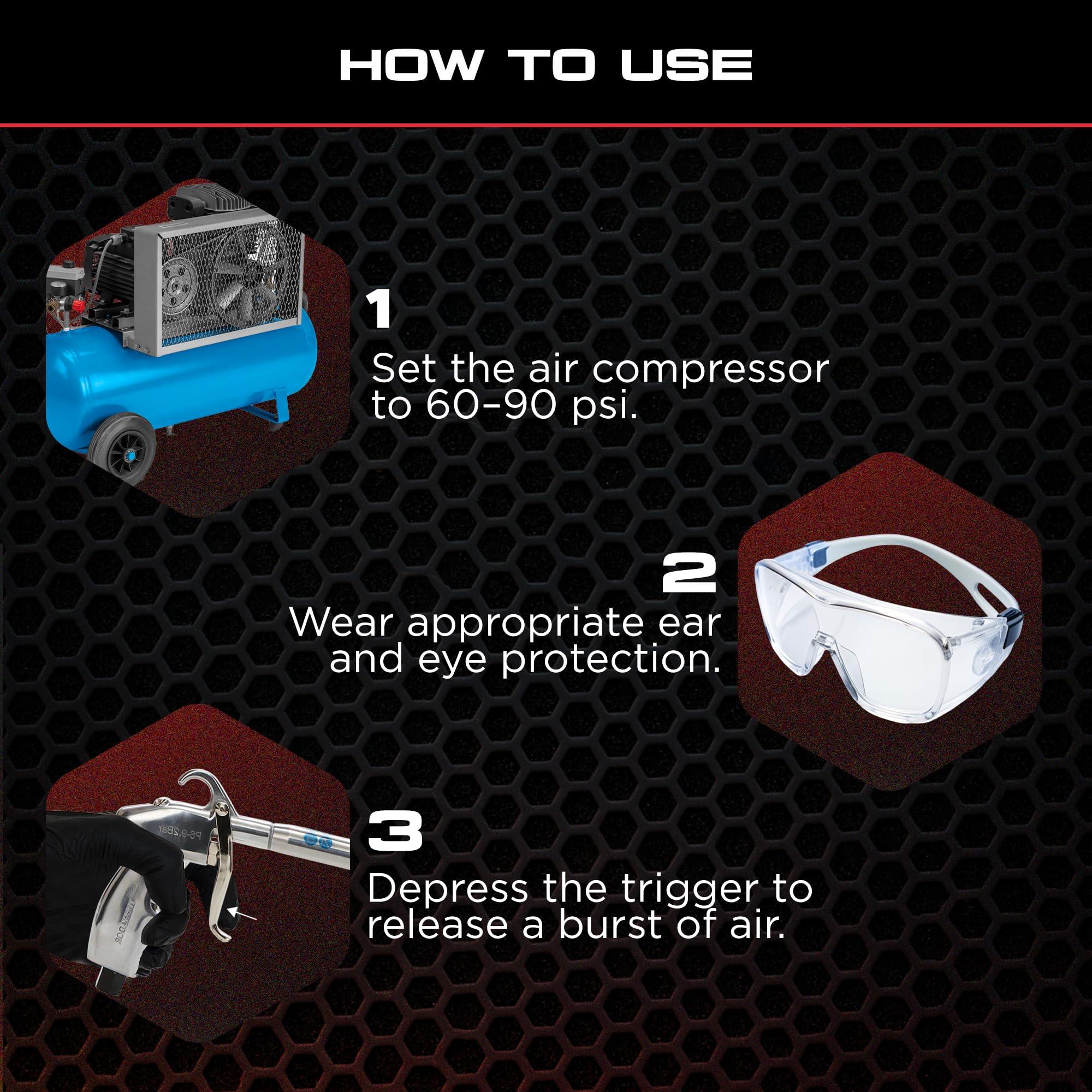 Tornador Z-014 Air Blow Out Tool | High-Performance Air Blower for Fast Car Detailing | Quickly Cleans & Dries Hard-to-Reach Areas | Essential Tool for Professionals - Image 6