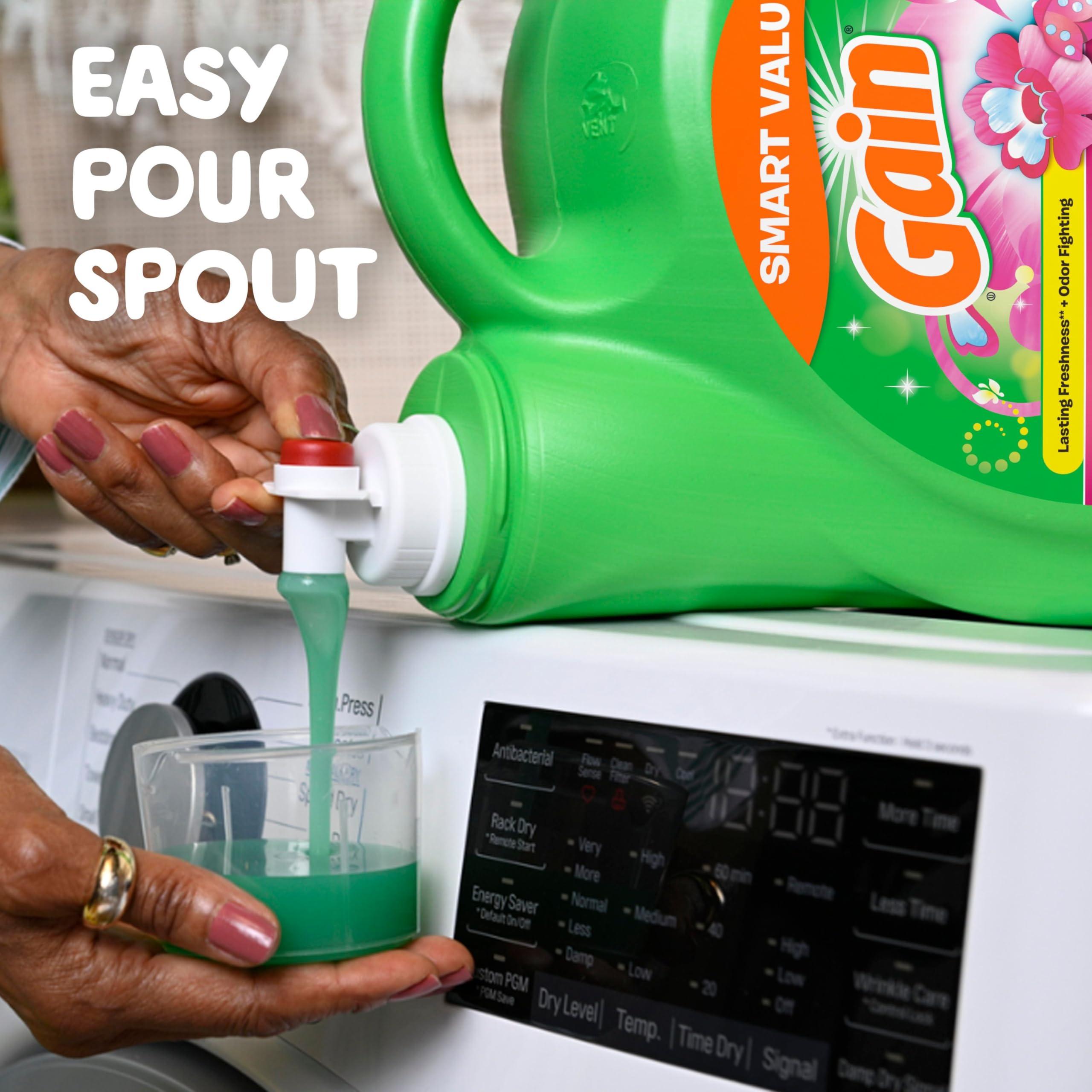 Gain + Aroma Boost Liquid Laundry Detergent Spring Daydream Scent 107 Loads 154 fl oz HE Compatible - Image 8