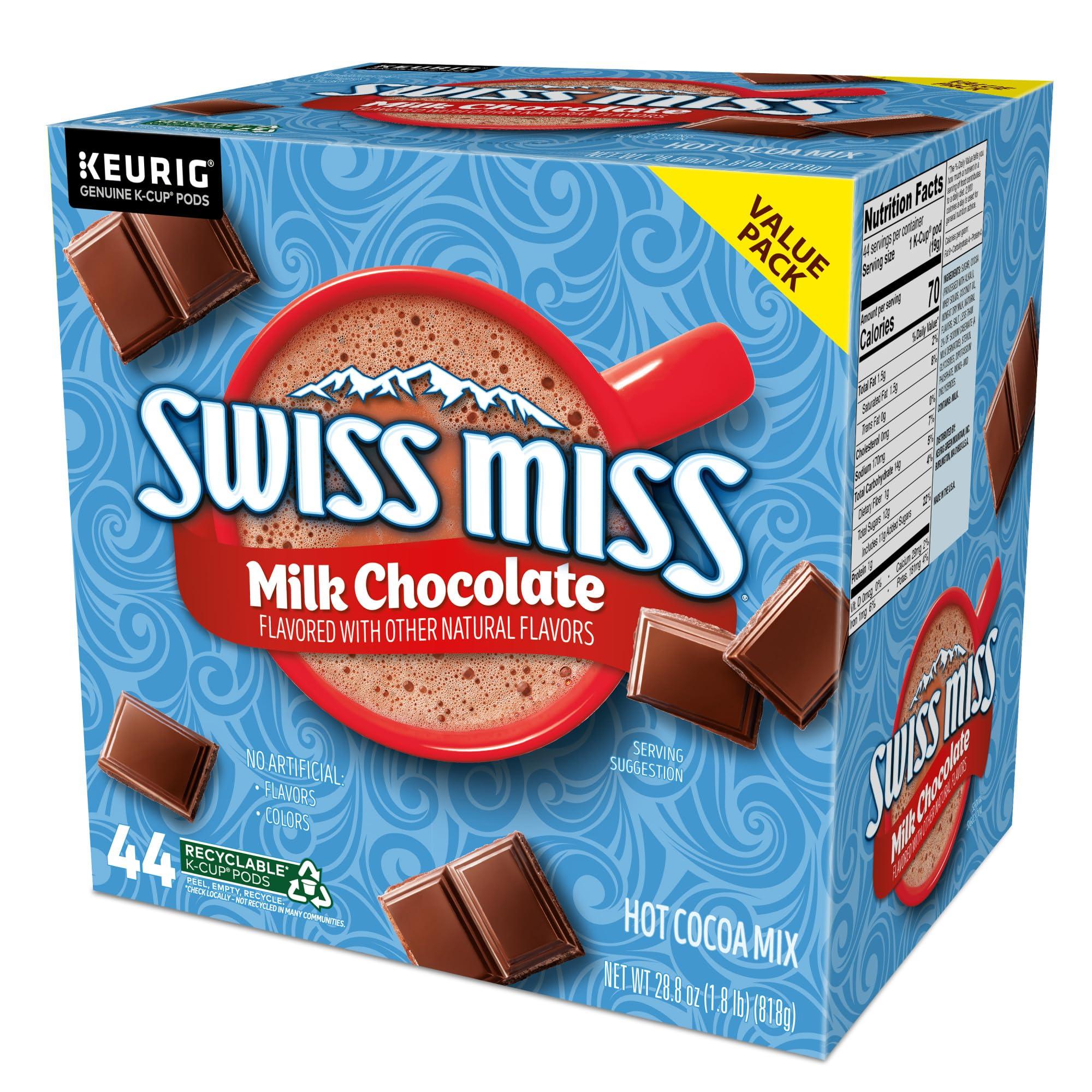Swiss Miss Milk Chocolate Hot Cocoa, Single-Serve Keurig K-Cup Pods, Hot Chocolate, 44 Count - Image 13