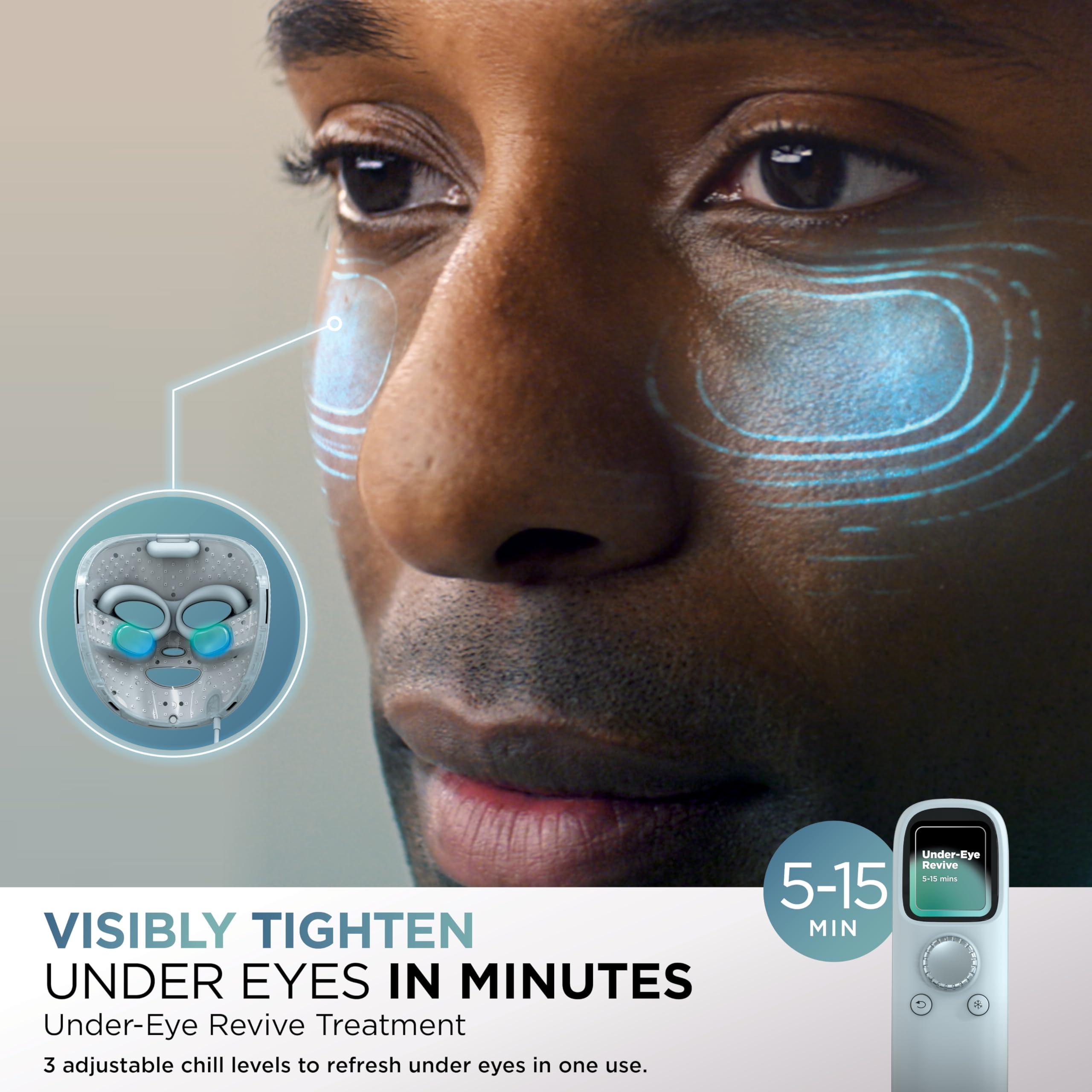 Shark CryoGlow LED Face Mask (FSA/HSA Eligible*) with Under-Eye Cooling, Anti-Ageing & Blemish Repair, Red & Blue LED, Infrared Light Therapy, USB-C, Remote Control, Storage Bag, Lilac Chill, FW312PL - Image 3