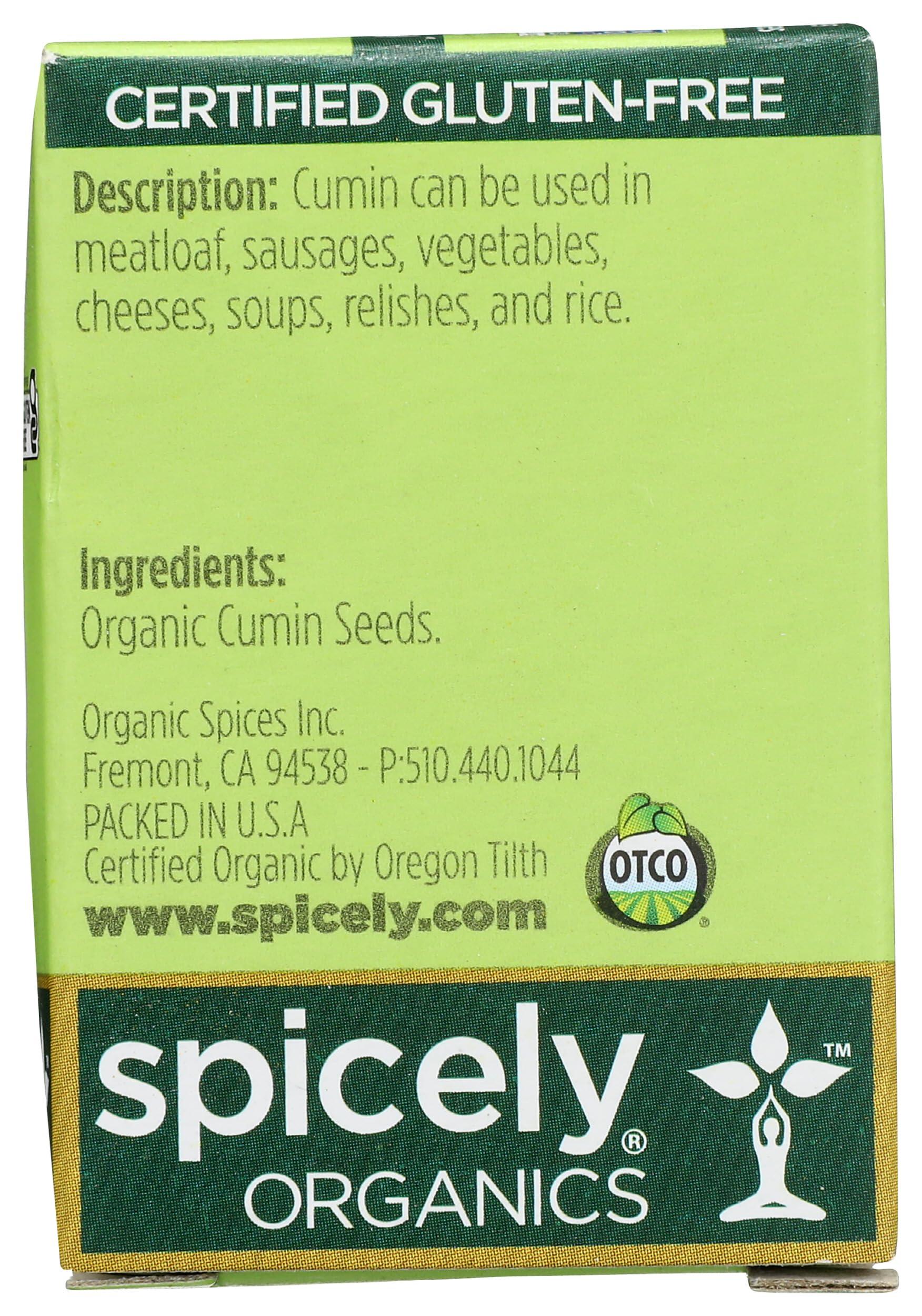 Spicely Organic Cumin Seeds Whole 0.50 Ounce ecoBox Certified Gluten Free - Image 6