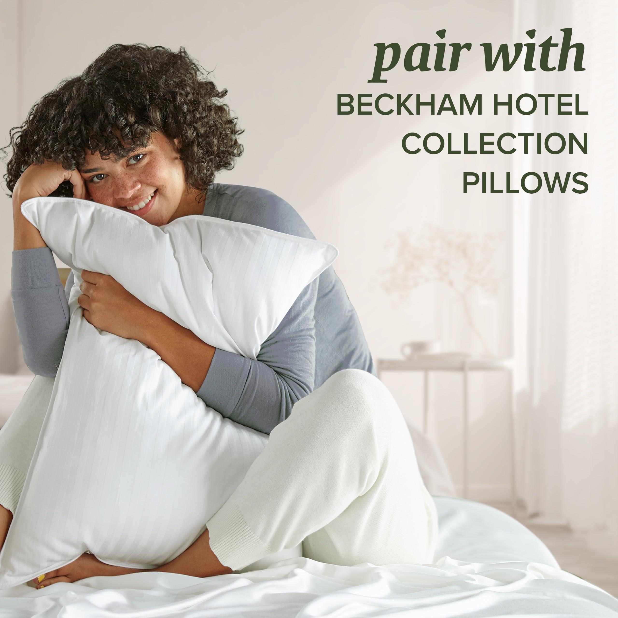 Beckham Hotel Collection Queen Size White Pillow Protector with Zipper Set of 2, Soft and Breathable Cotton Pillow Protector Covers - Image 8