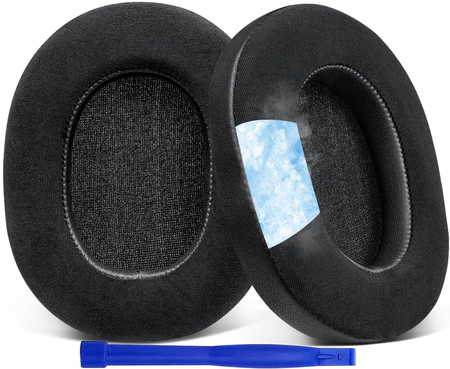 SOULWIT Cooling-Gel Replacement Earpads for Sony WH-1000XM5 (WH1000XM5) Noise Canceling Headphones, Ear Pads Cushions with High-Density Noise Isolation Foam, Added Thickness - Black