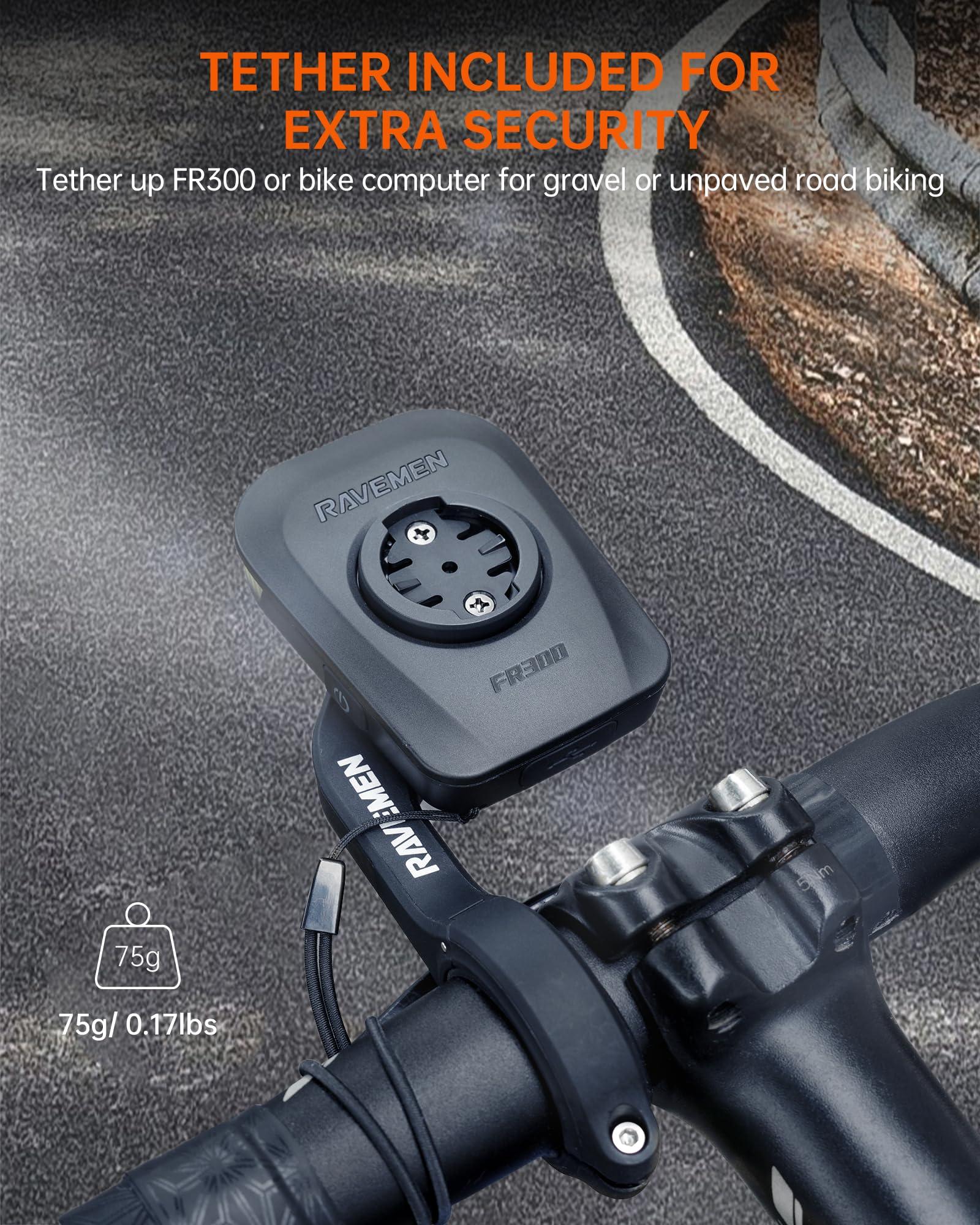 RAVEMEN FR300 Compatible with Garmin/Wahoo Bike Computer, 300 Lumen Warning Flashing 6 Modes Cycling Computer Accessories with Auto On Off, USB C Rechargeable for Road Bike (Patent Protected) - Image 8