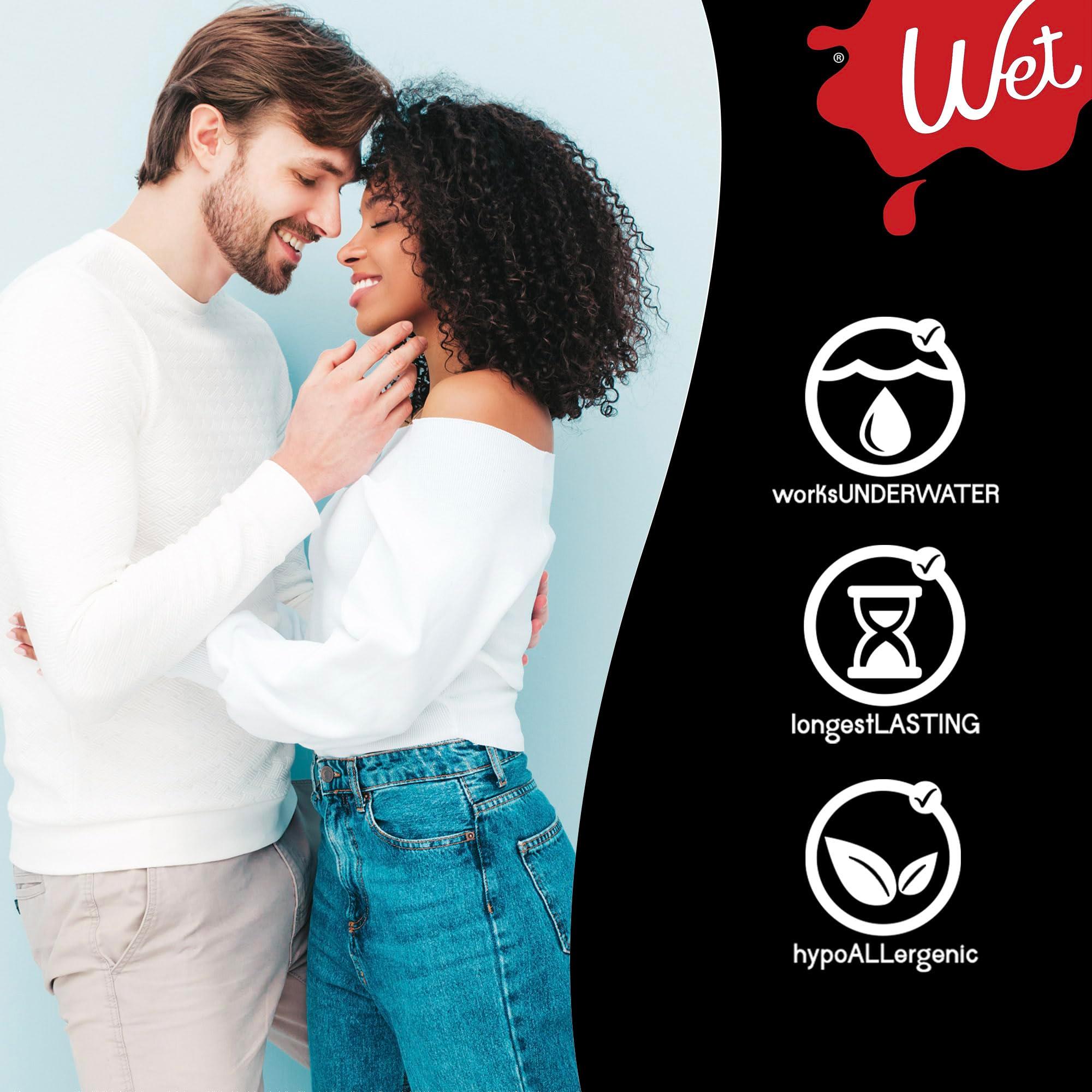Wet Platinum Silicone-Based Personal Lubricant | Ultra Smooth, Super Slick, Hypoallergenic, Long-Lasting Performance, Waterproof Formula| Lube for Men, Women & Couples, 4.2 fl oz - Image 4