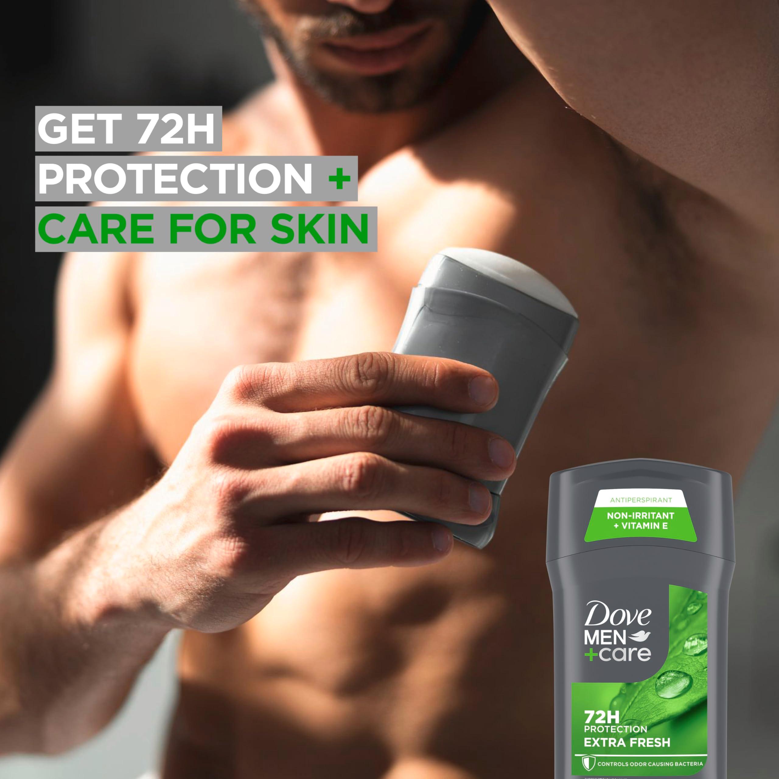 Dove Men+Care Extra Fresh Men's Antiperspirant Deodorant Stick Extra Fresh Twin pack With 72-hour sweat & odor protection with 1/4 Moisturizing Cream & Long-lasting Citrus Scent 2.7 oz - Image 5