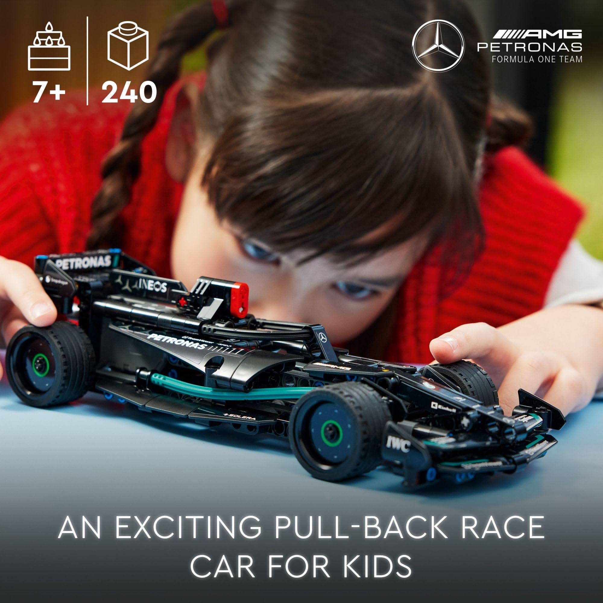 LEGO Technic Mercedes-AMG F1 W14 E Performance Pull-Back Car Toy, Vehicle Building Set for Boys and Girls, Mercedes Race Car Toy Model, Gift for Kids Ages 7 and Up, 42165 - Image 2