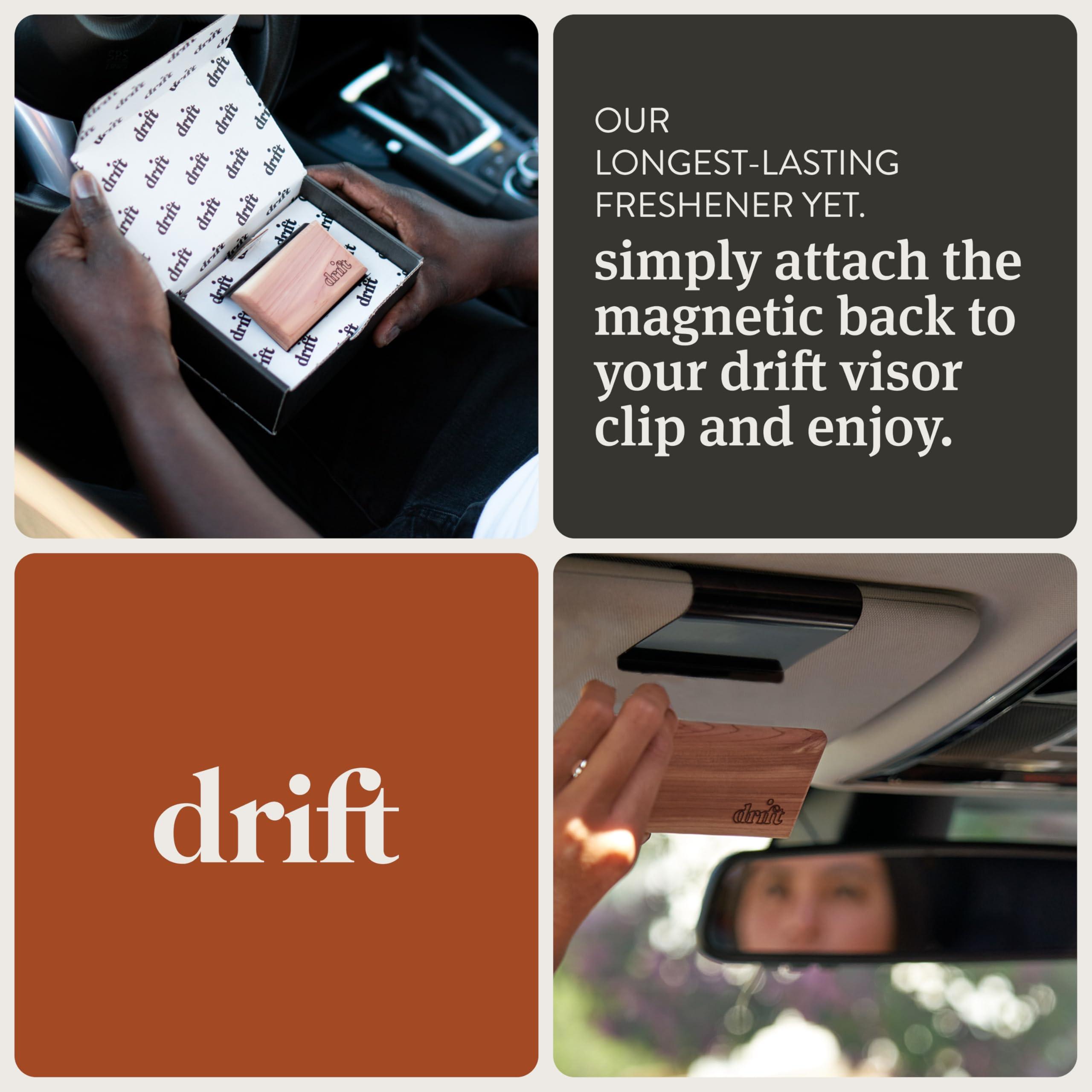 Drift Car Air Freshener - Wood Air Freshener - Car Odor Eliminator - Amber Scent Starter Kit - Image 5