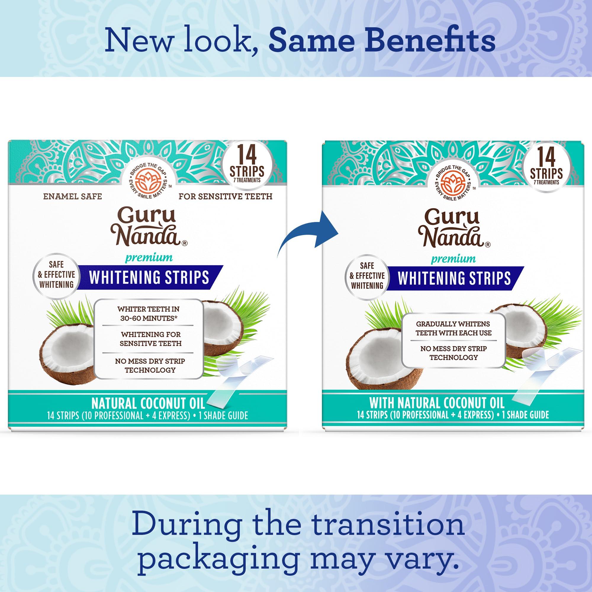 GuruNanda Teeth Whitening Strips - 7-Day Treatment with Non-Slip, Dry Strip Technology - Whitening Designed with Care for a Brighter Smile - Image 2