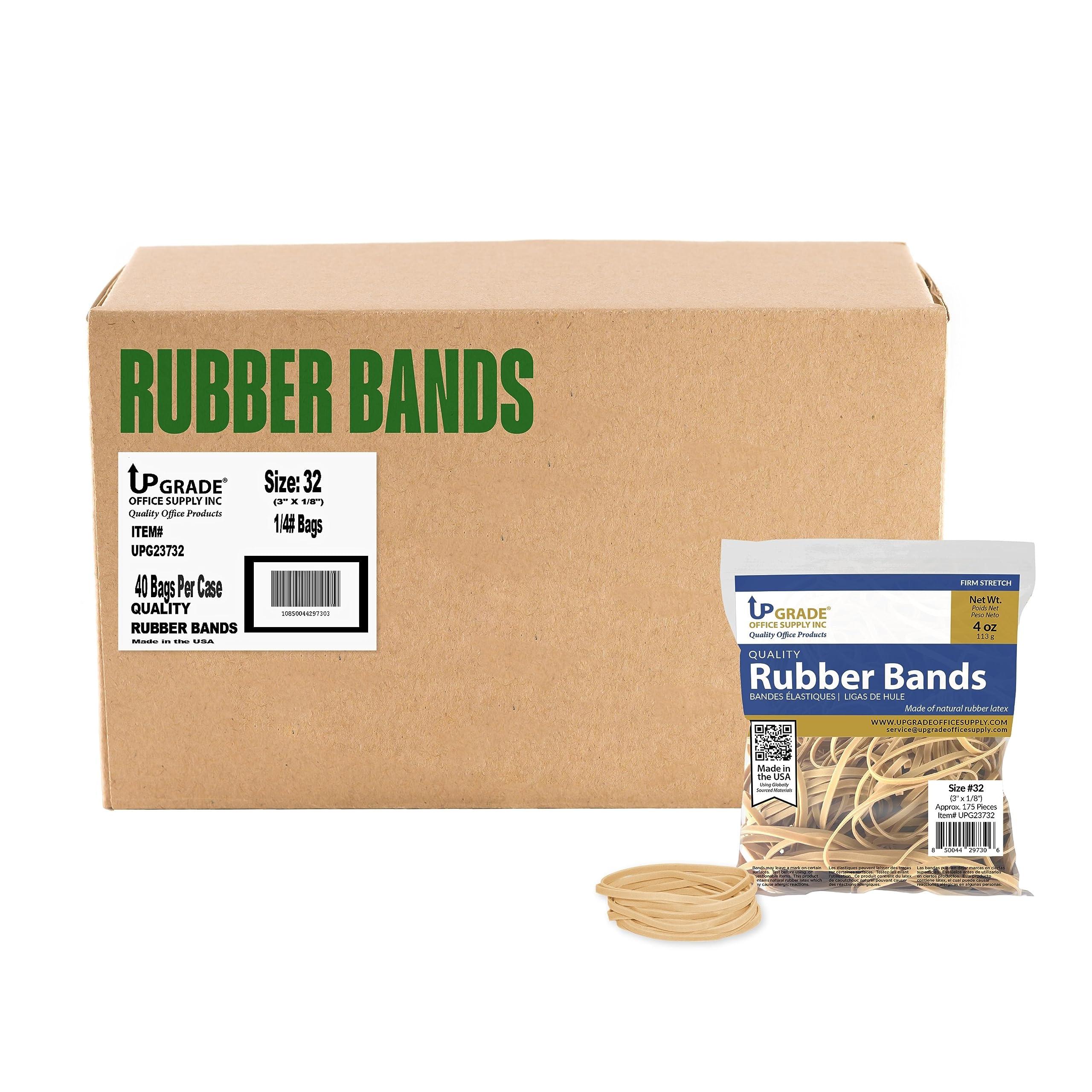 Upgrade Office Supply UPG23732 Rubber Bands, Size 32 (3 x 1/8 Inch), 175 Bands, 1/4 lb, USA - Image 6