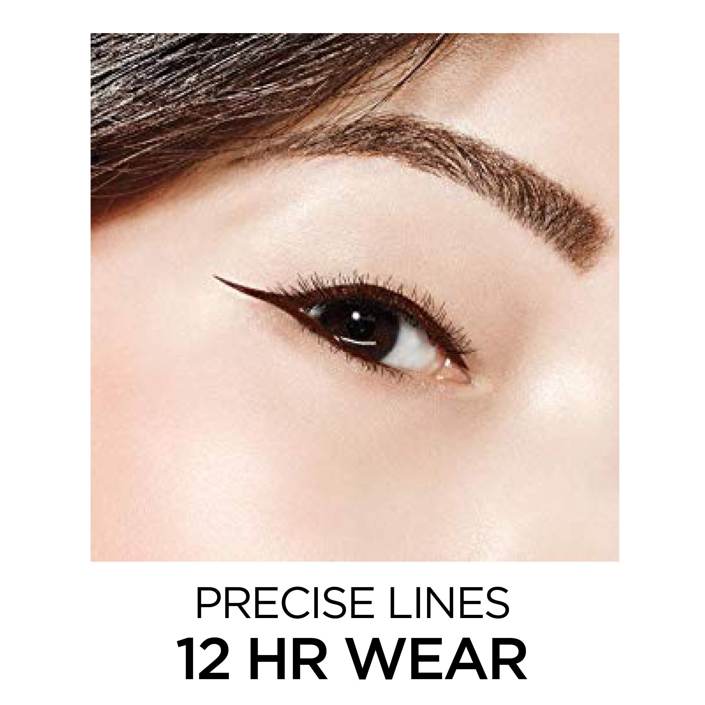 L'Oreal Paris Makeup Infallible Super Slim Long-Lasting Liquid Eyeliner, Ultra-Fine Felt Tip, Quick Drying Formula, Glides on Smoothly, Brown, 0.03 fl oz., 1 Count - Image 6
