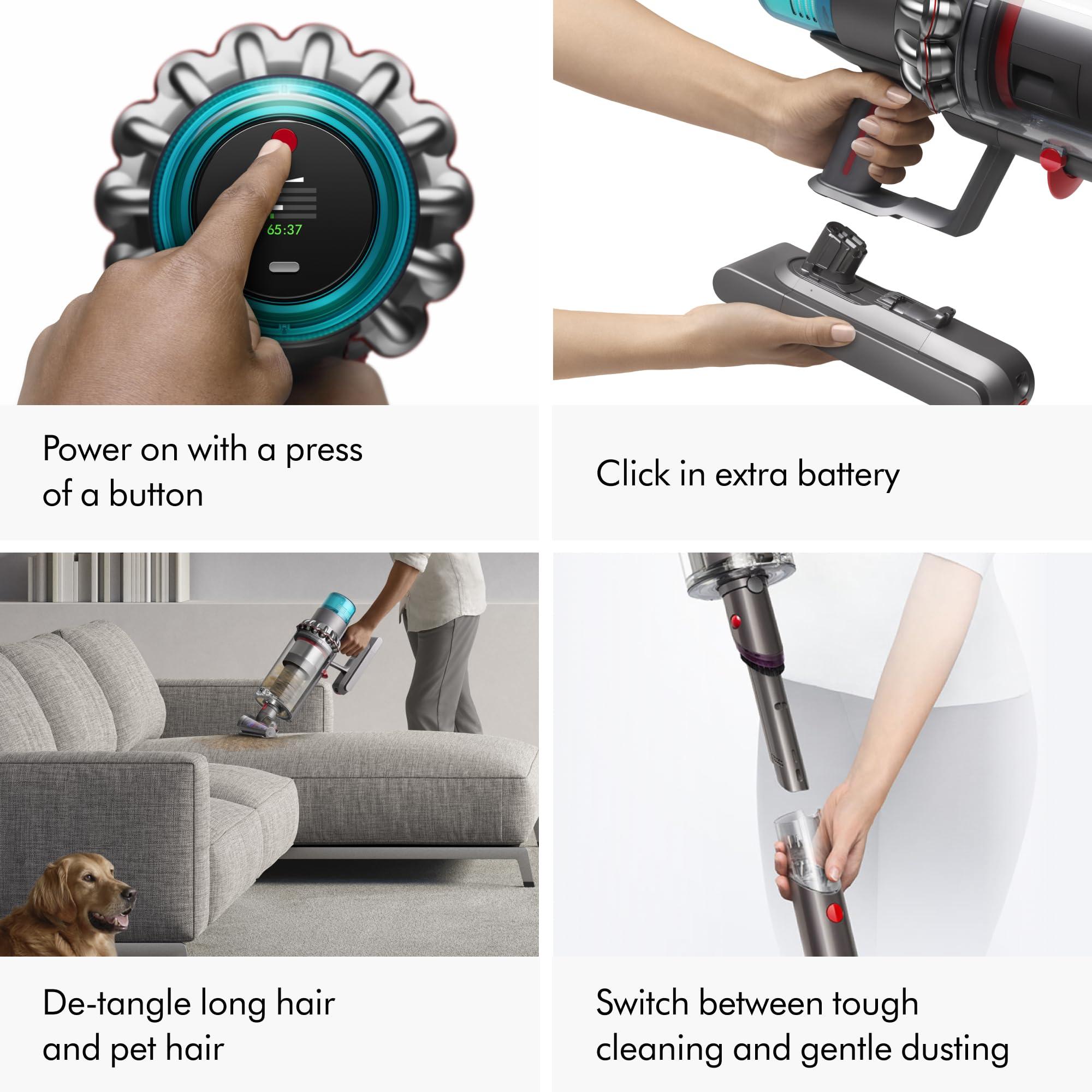 Dyson Gen5outsize Cordless Vacuum Cleaner, Nickel/Blue, Extra Large - Image 8
