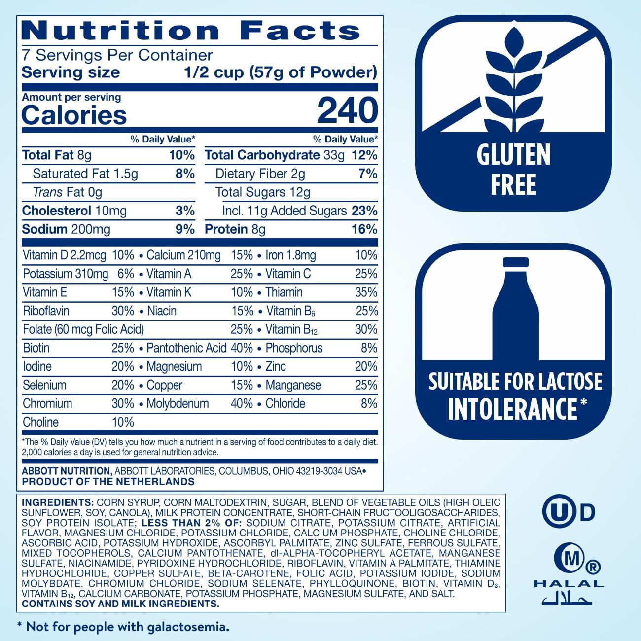 Ensure Original Vanilla Nutrition Powder | Vanilla Protein Powder | Small Meal Replacement Shake Mix | 8g Protein, 24 Vitamins & Minerals | Immune Health | 14.1 oz - 6 pack - Image 4