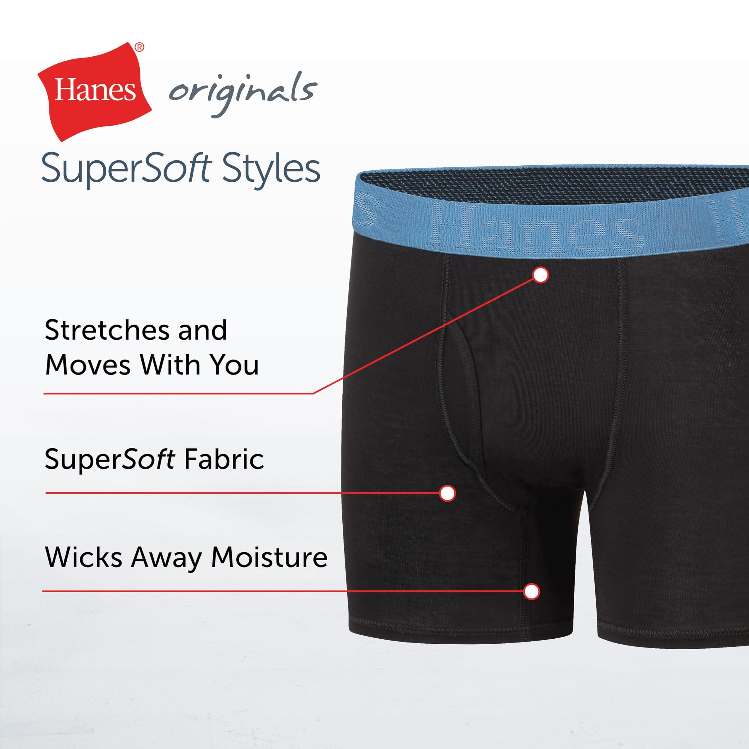 Hanes Boys' Originals Boxer Brief Underwear, Supersoft Boxer Briefs For Boys', Assorted 5-Pack - Image 5