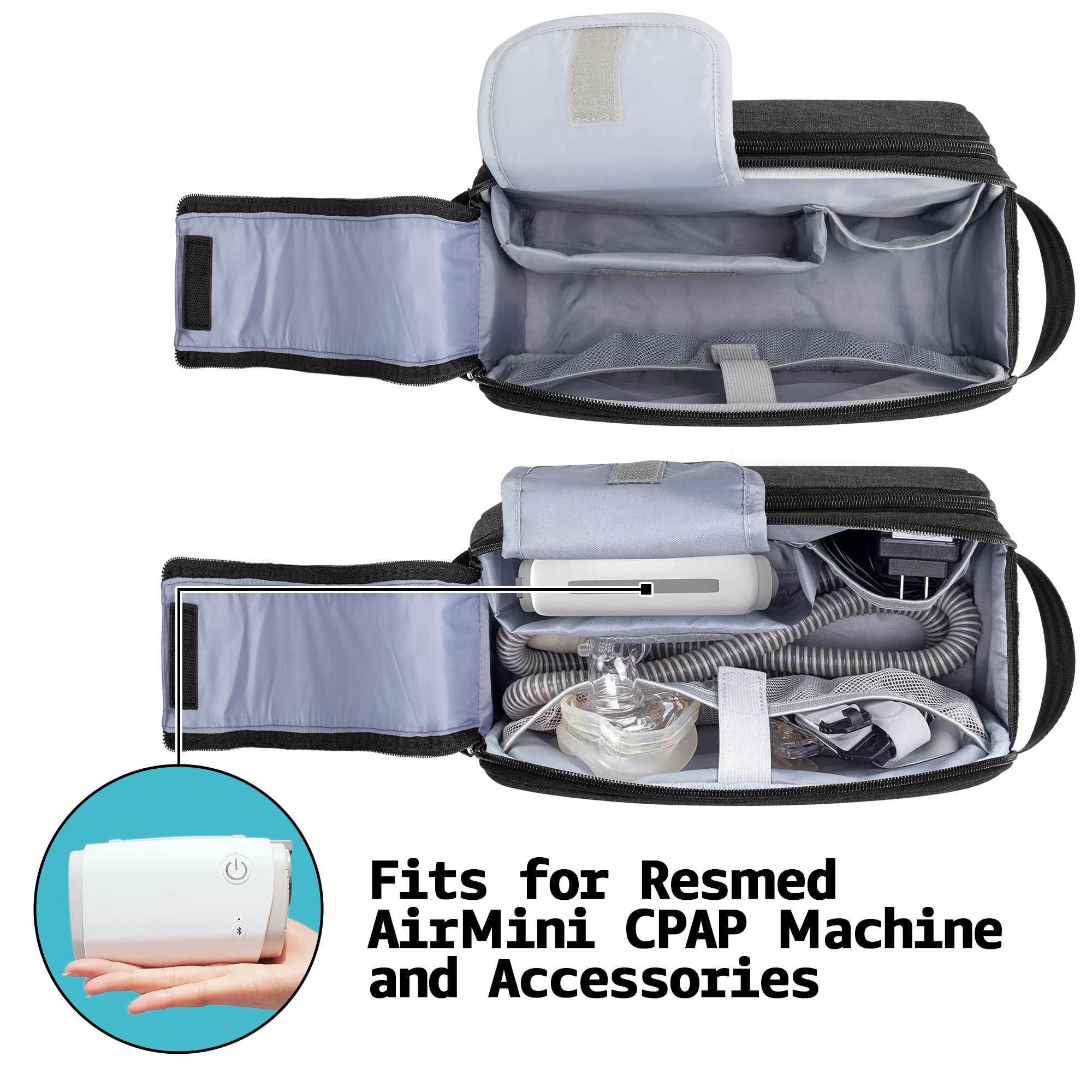 CURMIO CPAP Travel Bag Compatible with ResMed AirMini Machine, Portable CPAP Supplies Carrying Case Storage Bag - Image 2