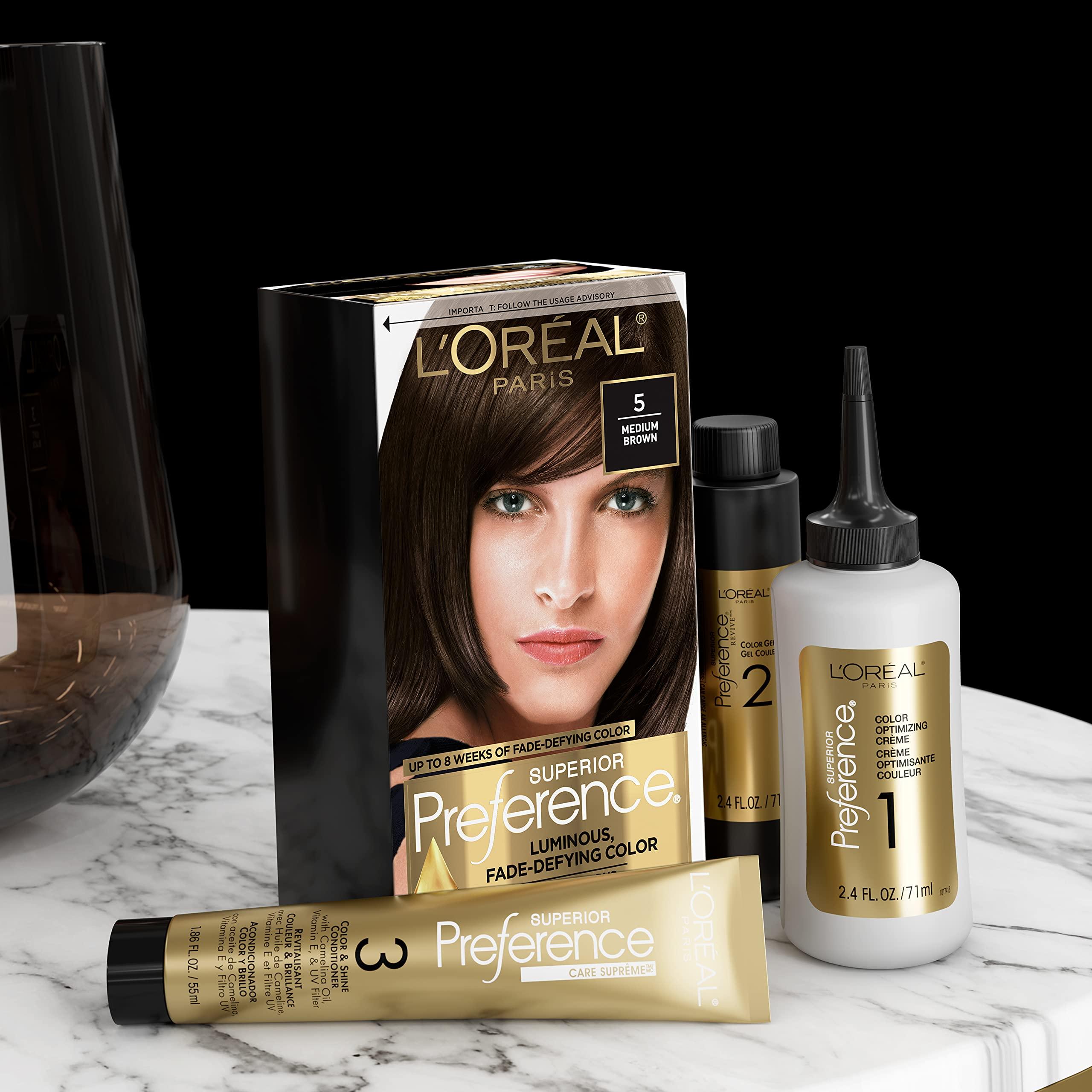 L'Oreal Paris Superior Preference Fade-Defying + Shine Permanent Hair Color, 2BL Black Sapphire, Pack of 1, Hair Dye - Image 6