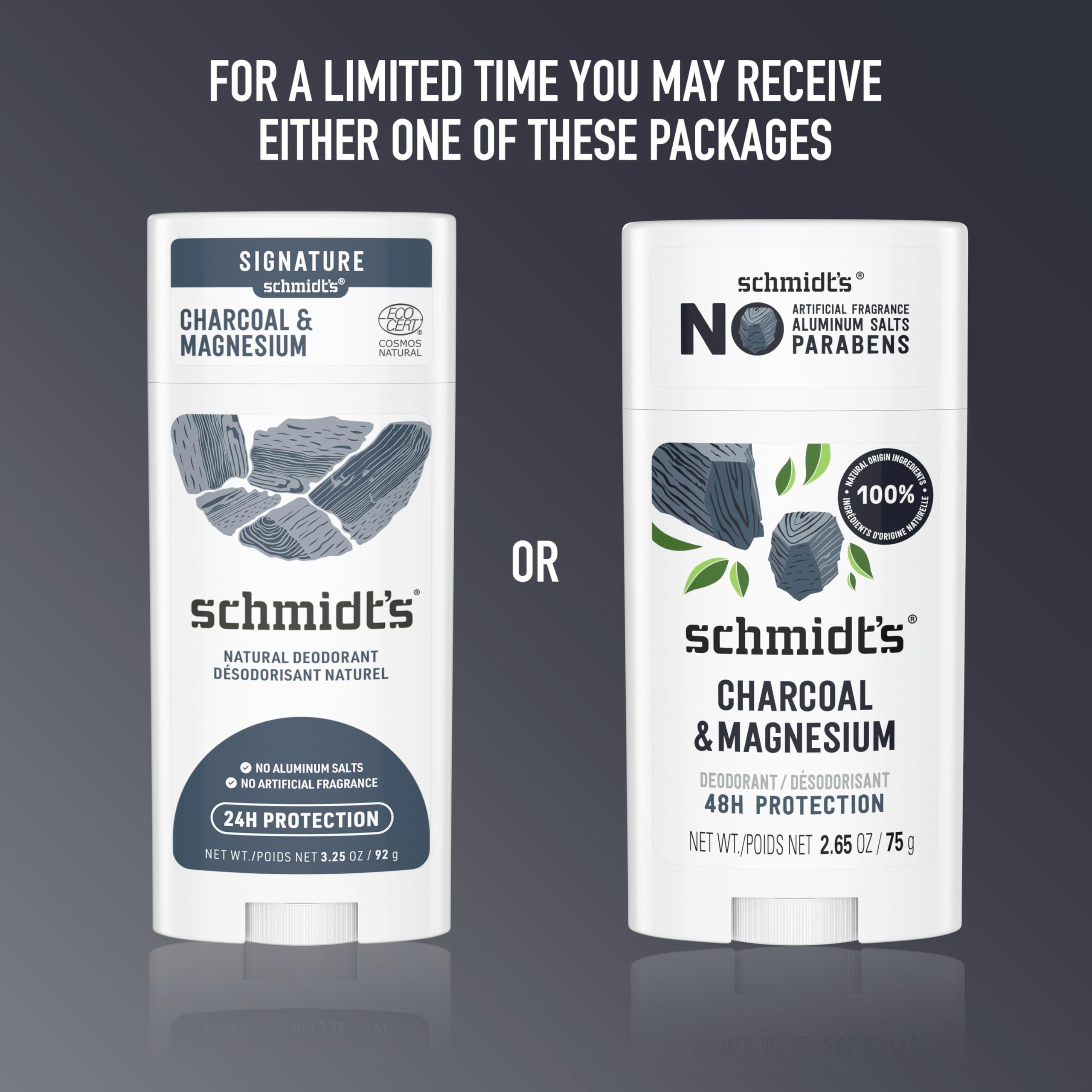 Schmidt's Aluminum-Free Vegan Deodorant Charcoal & Magnesium with 48 Hour Odor Protection, 2 Count for Women and Men, Natural Ingredients, Cruelty-Free, 2.65 oz, Pack of 2 - Image 6