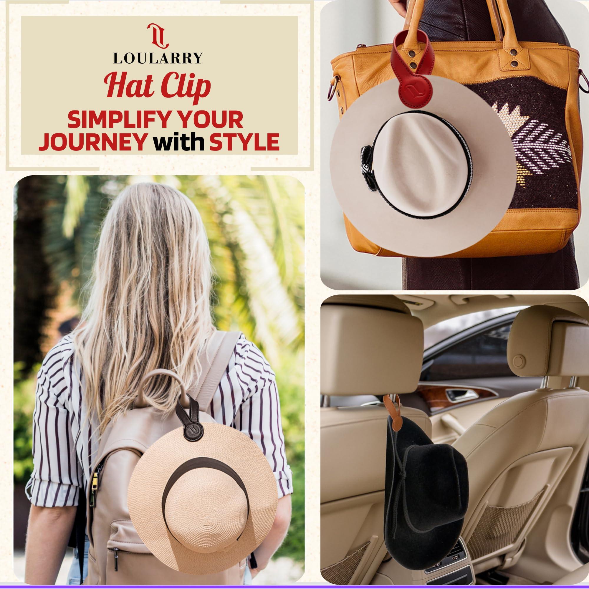 LOULARRY Magnetic Hat Clip for Travel on Bag | Fashionable Travel Accessories For Women | Leather Hat Holder With Strong Magnet For Handbags, Purses, Backpacks, Luggage, And Totes - Image 6