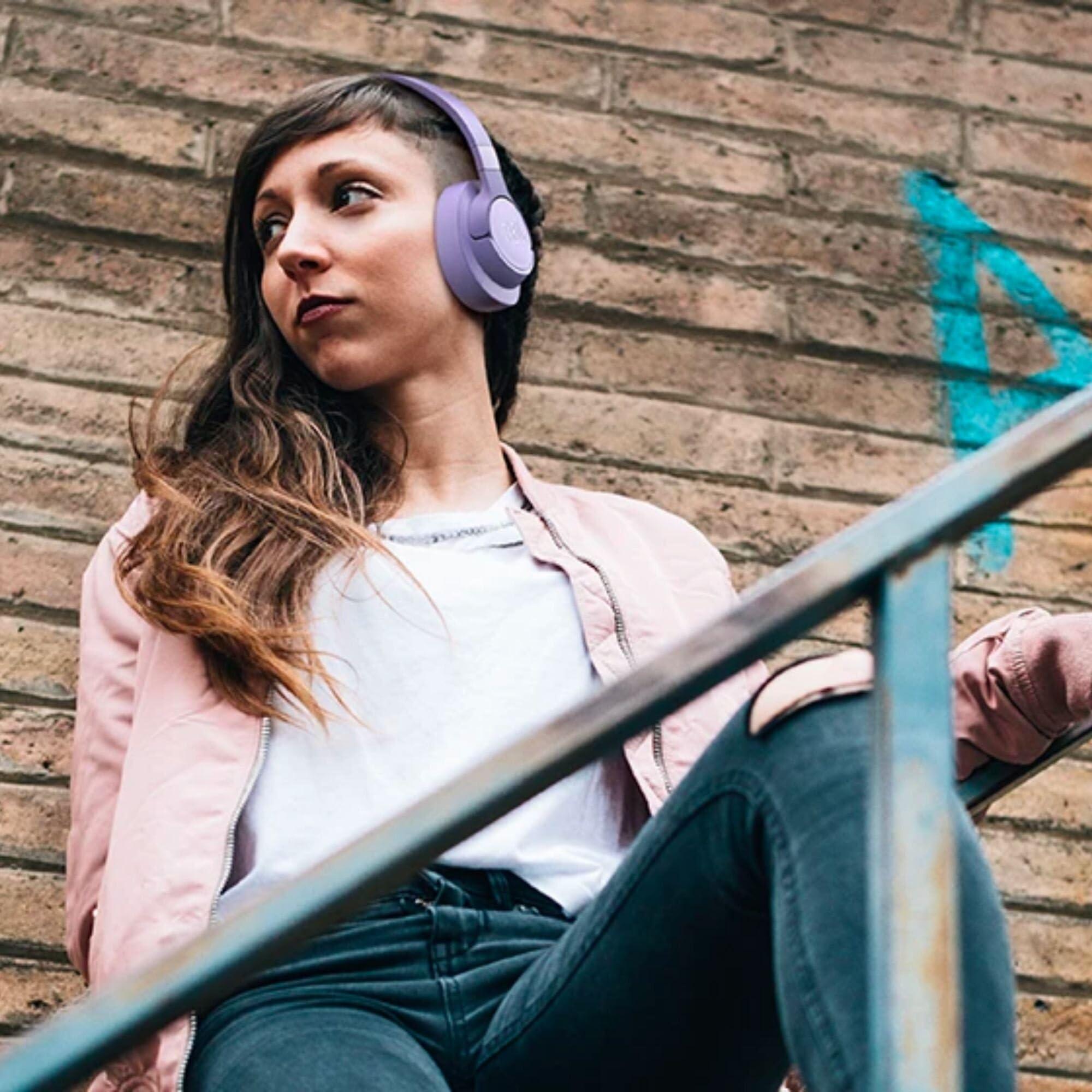 JBL Tune 720BT - Wireless Over-Ear Headphones with JBL Pure Bass Sound, Bluetooth 5.3, Up to 76H Battery Life and Speed Charge, Lightweight, Comfortable and Foldable Design (Purple) - Image 2