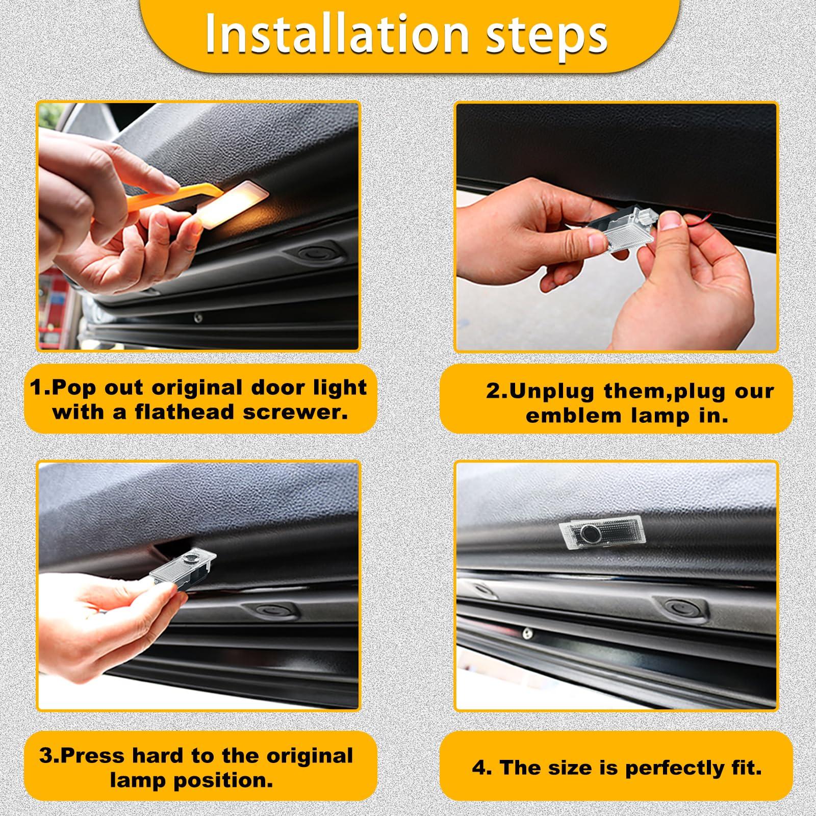 YANF Car Door Lights with Logo Projection for 3/4/5/6/7/X/Z/M/GT Series - Premium Vehicle Light Assembly (2) - Image 7