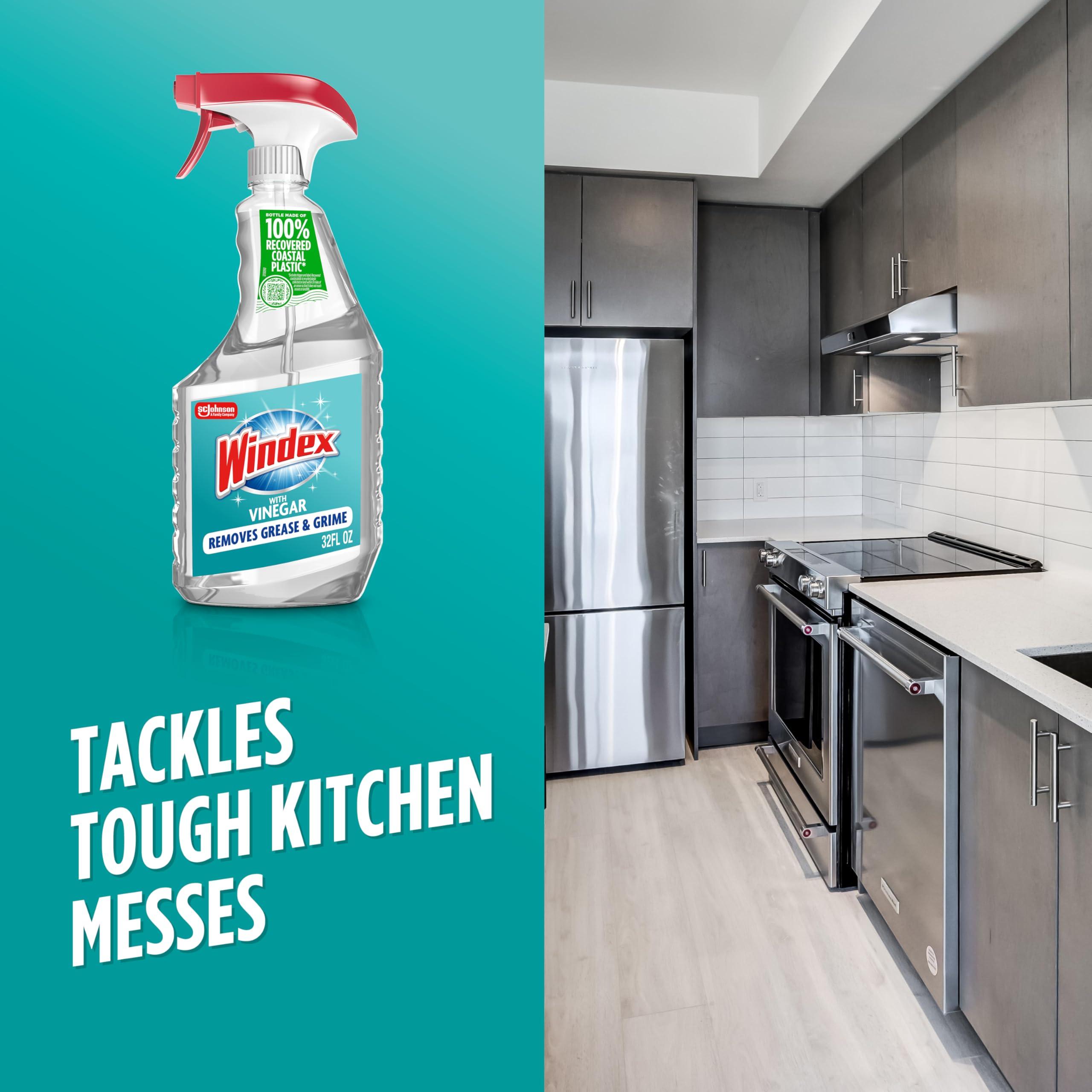 Windex with Vinegar Glass Cleaner, Spray Bottle, 32 fl oz - Image 5