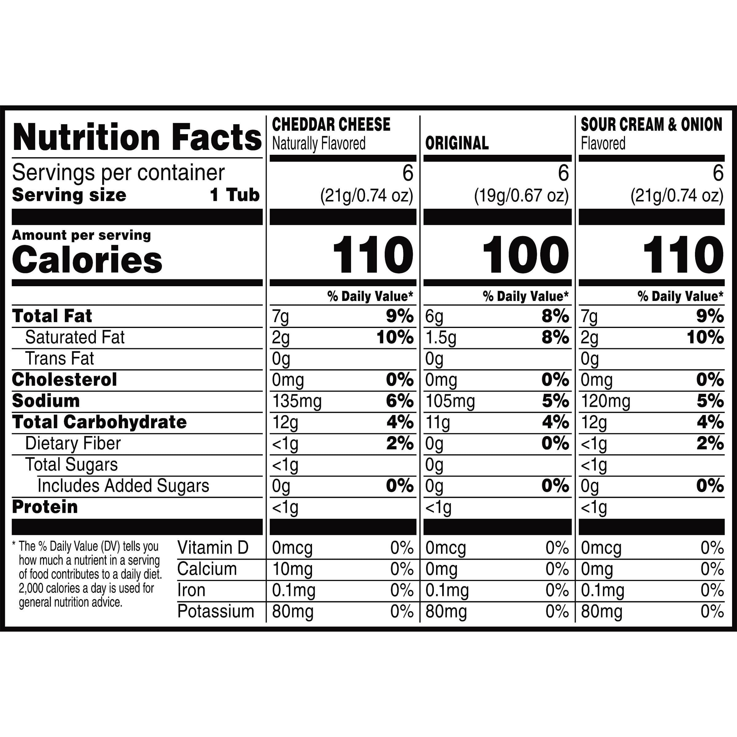 Pringles Potato Crisps Chips, Lunch Snacks, Office and Kids Snacks, Snack Packs, Variety Pack, 12.9oz Box (18 Cups) - Image 10