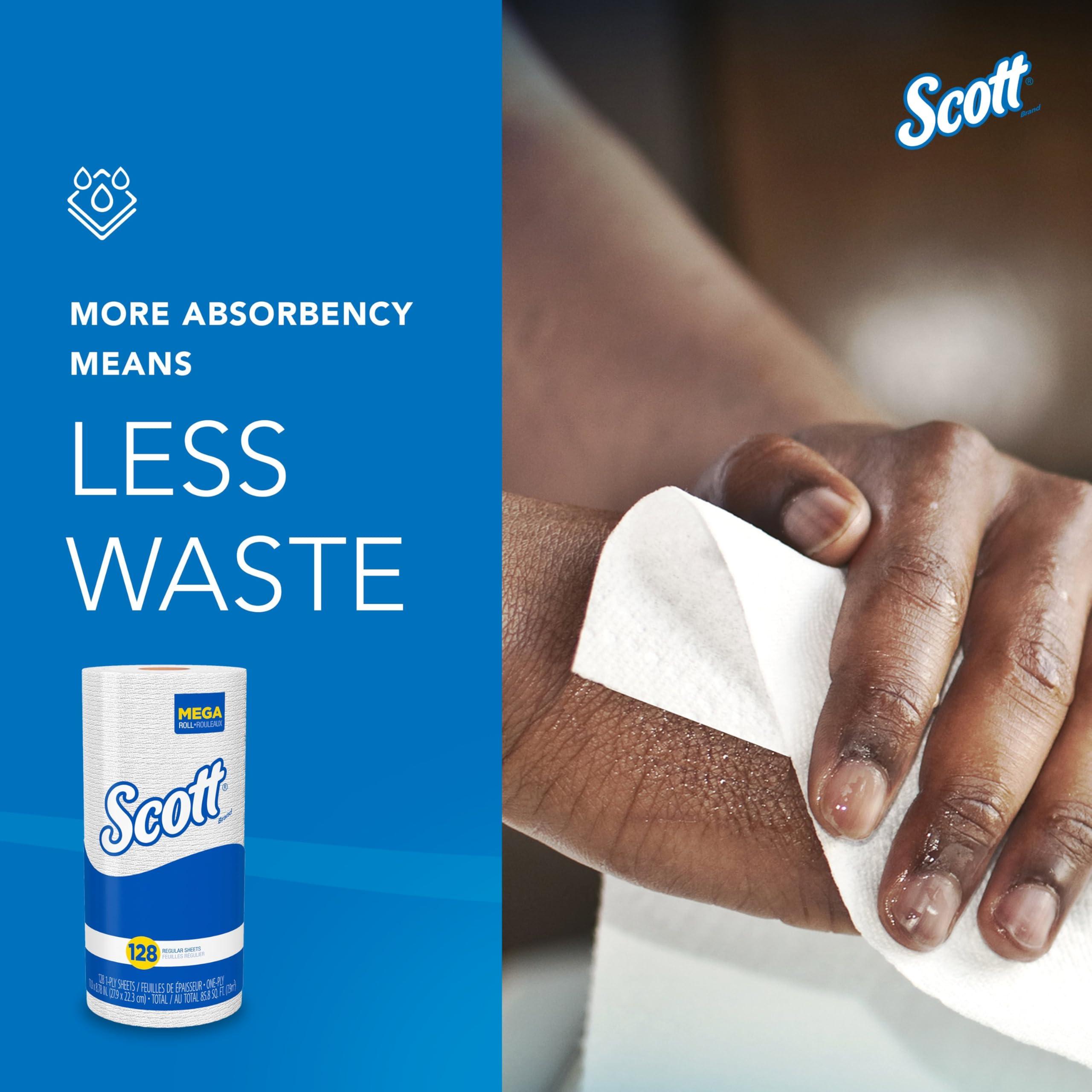 Scott Professional Kitchen Paper Towels, Bulk (41482), Fast-Drying Absorbency Pockets, White, Perforated (128 Sheets/Roll, 20 Rolls/Case, 2,560 Sheet Total) - Image 6