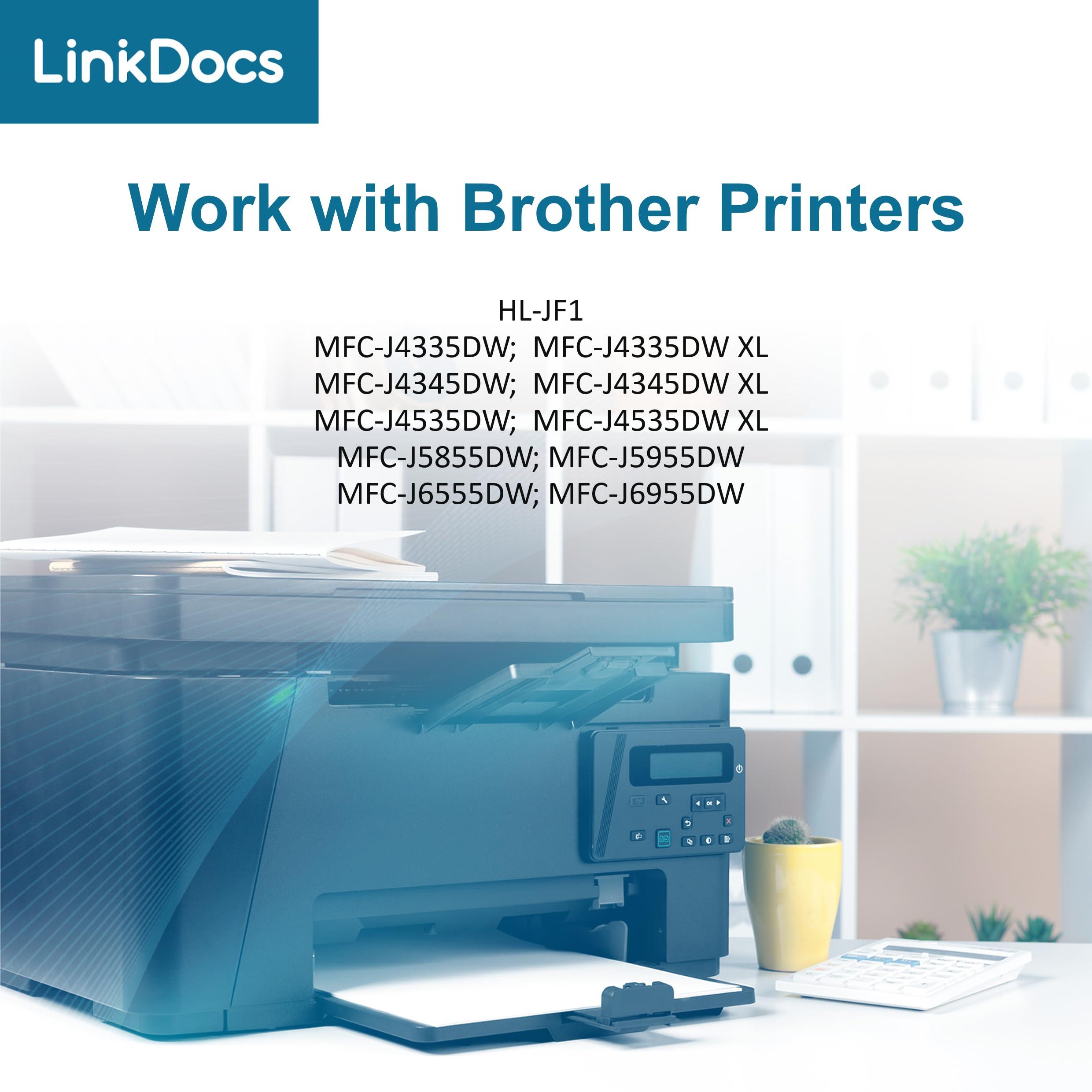 LinkDocs LC406 Ink Cartridges Compatible Replacement for Brother LC406 LC406XL Compatible with Brother MFC-J4535DW MFC-J4345DW MFC-J4335DW MFC-J5855DW MFC-J5955DW MFC-J6555DW (4 Color) - Image 3