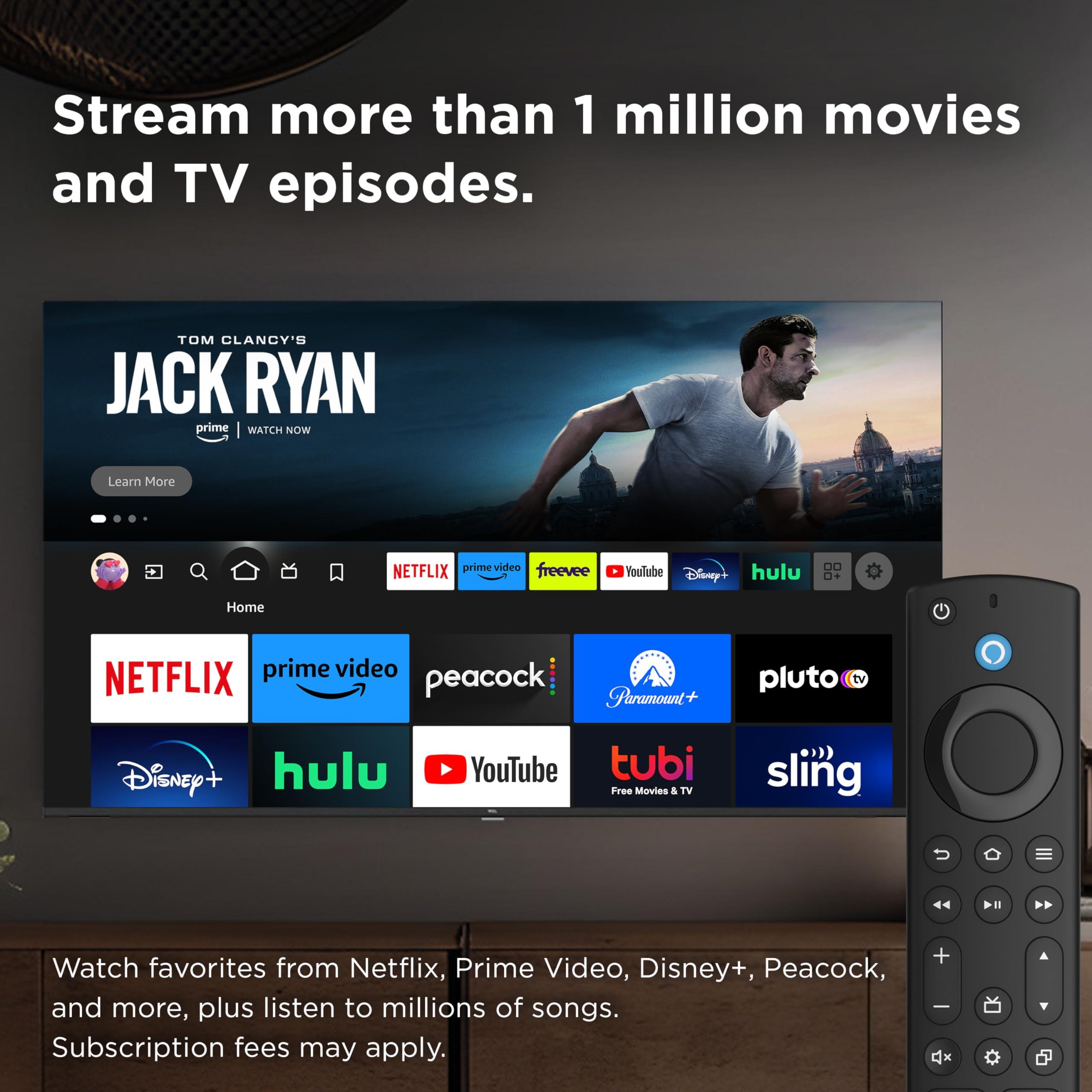 TCL 65-Inch Q6 QLED 4K Smart TV with Fire TV (65Q650F, 2023 Model) Dolby Vision, Dolby Atmos, HDR Pro+, Voice Remote with Alexa, Streaming UHD Television - Image 9