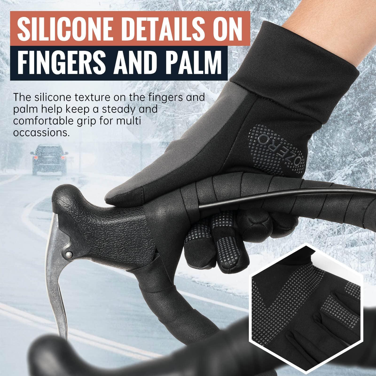 OZERO Winter Touchscreen Gloves for Men: Warm Running Gloves Windproof Water Resistant - Lightweight Thermal Glove for Hiking Cycling Driving - Image 5