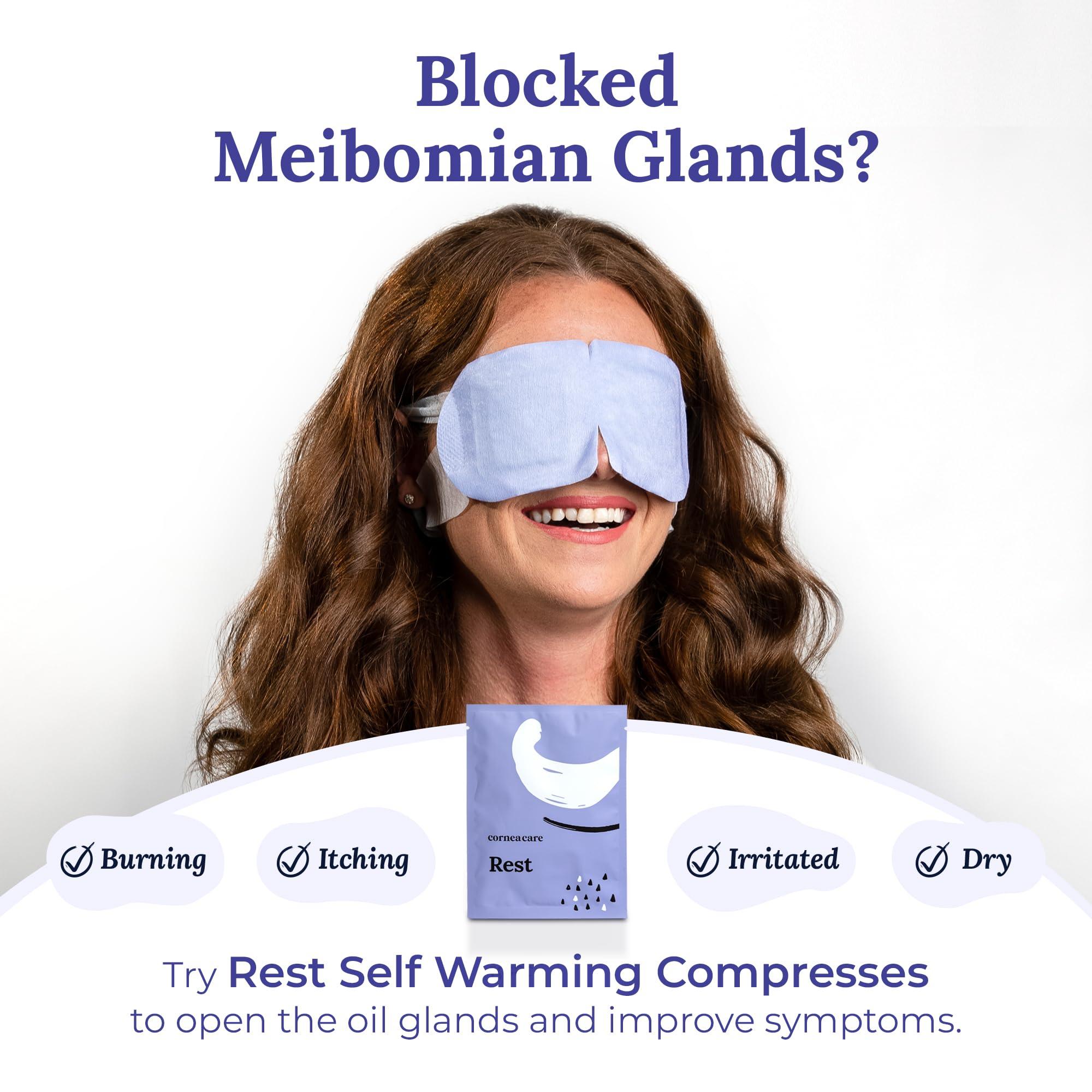 CorneaCare Rest: Self Heating Warm Compress for Dry Eyes | Heated Eye Mask for Fast Relief | No Microwave or Washcloth Needed | Travel Ready | 30 Count | FSA & HSA Eligible - Image 7