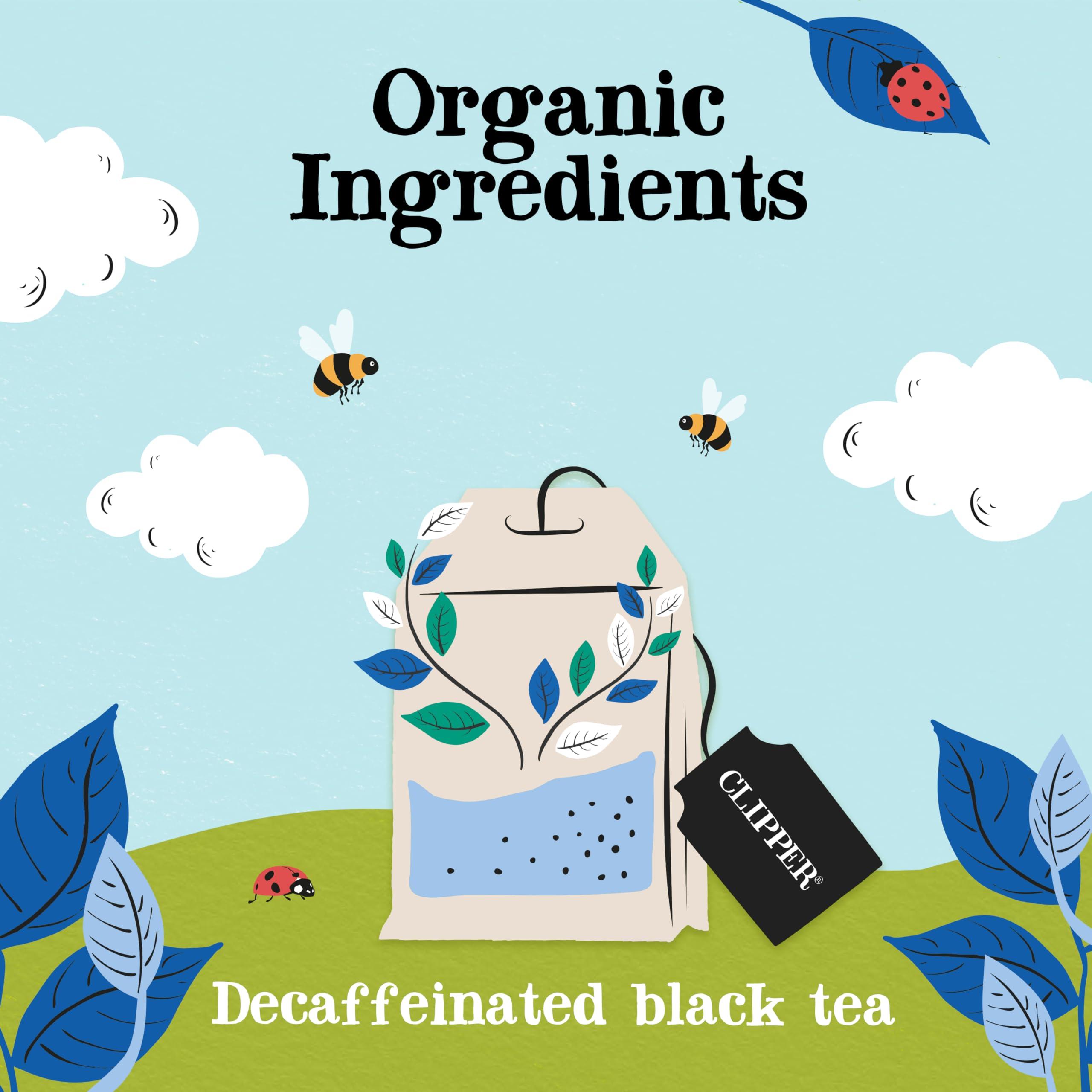 Clipper Tea Tea Fairtrade Organic Decaf 80 Unbleached, Plastic-Free Bags, 8.2 oz, 1 Pack, 80 Unbleached Tea Bags - Image 3