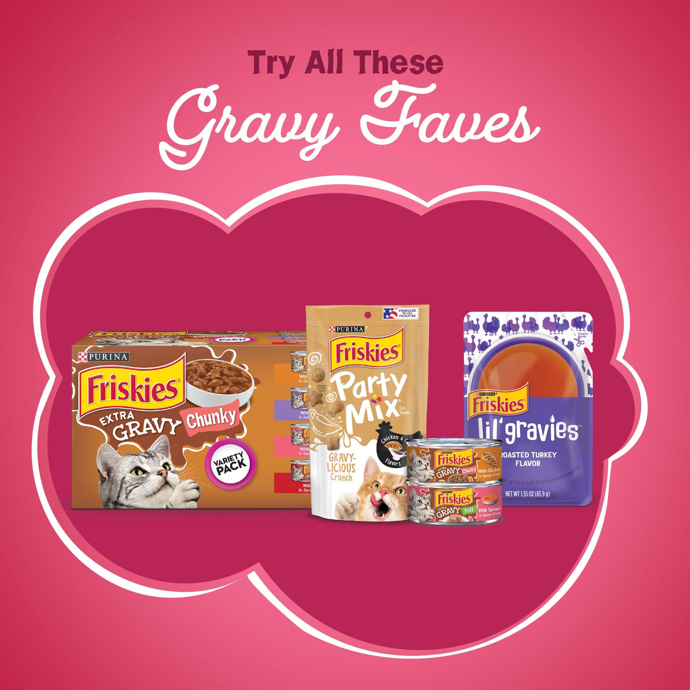 Purina Friskies Dry Cat Food Gravy Swirl'd With Flavors of Chicken, Salmon and Gravy - 3.15 lb. Bag - Image 8
