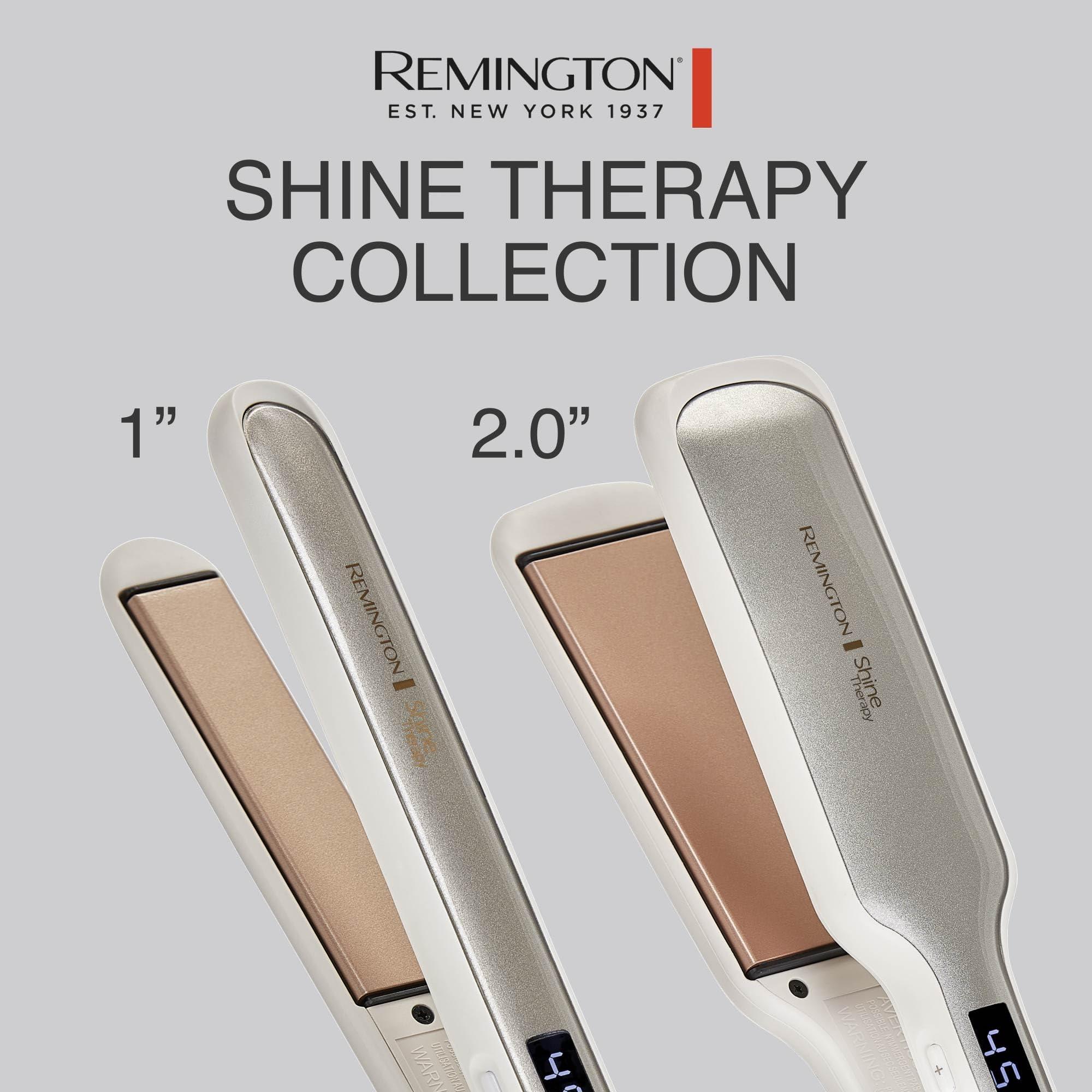 Remington Shine Therapy 1 inch Hair Straightener Iron, Flat Iron Infused with Argan Oil & Keratin, Professional Ceramic Flat Iron for Less Frizz, Shines and Smooth, Styling Tools - Image 3