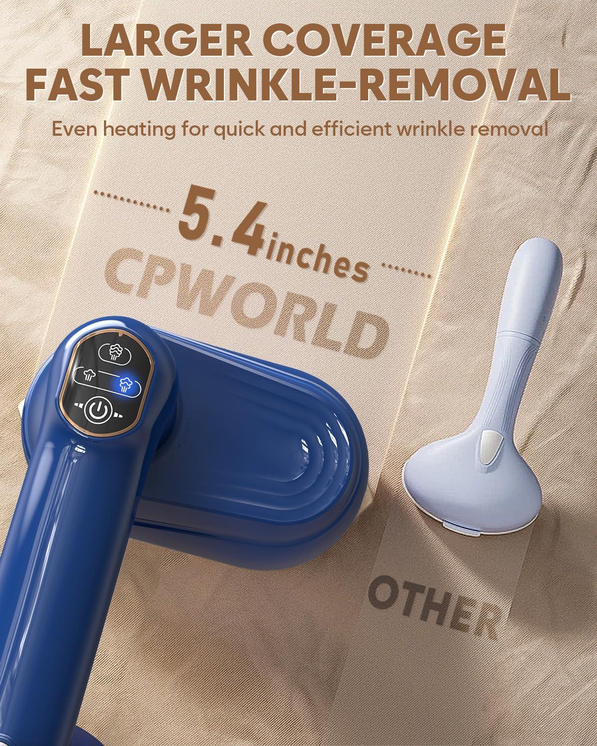CPWORLD Steamer for Clothes, Travel Steamer & Iron 2-in1, Handheld Clothes Steamer-20s Heat-up, 230ml Large Tank, 180° Rotatable Handle, 1050W Portable Garment Steamer with Storage Bag, Only for 120V - Image 3