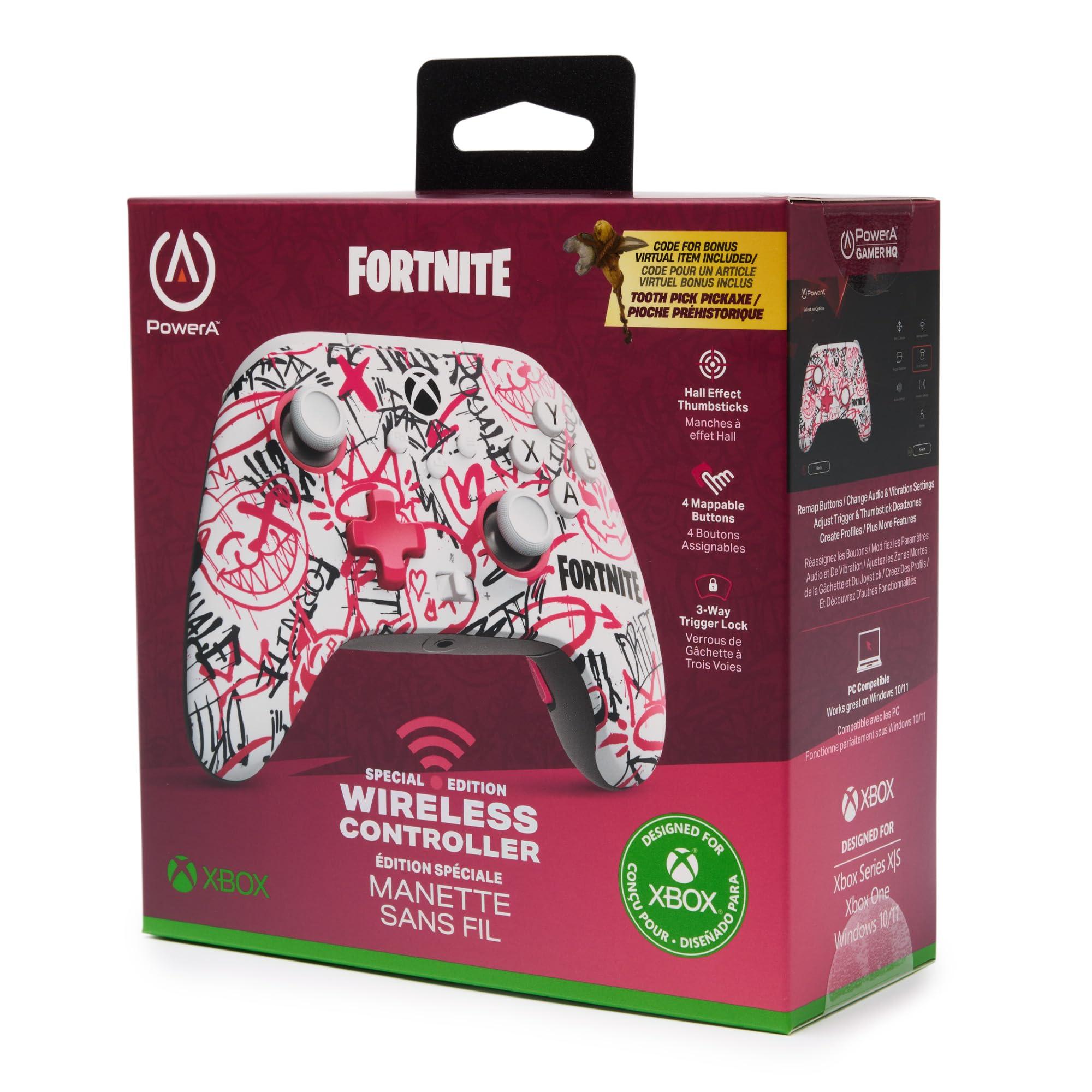 PowerA Wireless Controller for Xbox Series X|S - Fortnite SE, bonus virtual item included, hall effect thumbsticks, low latency wireless, Officially Licensed - for Xbox Series X|S and works on Xbox One and Windows 10/11, Bonus Virtual Item Included - Image 3