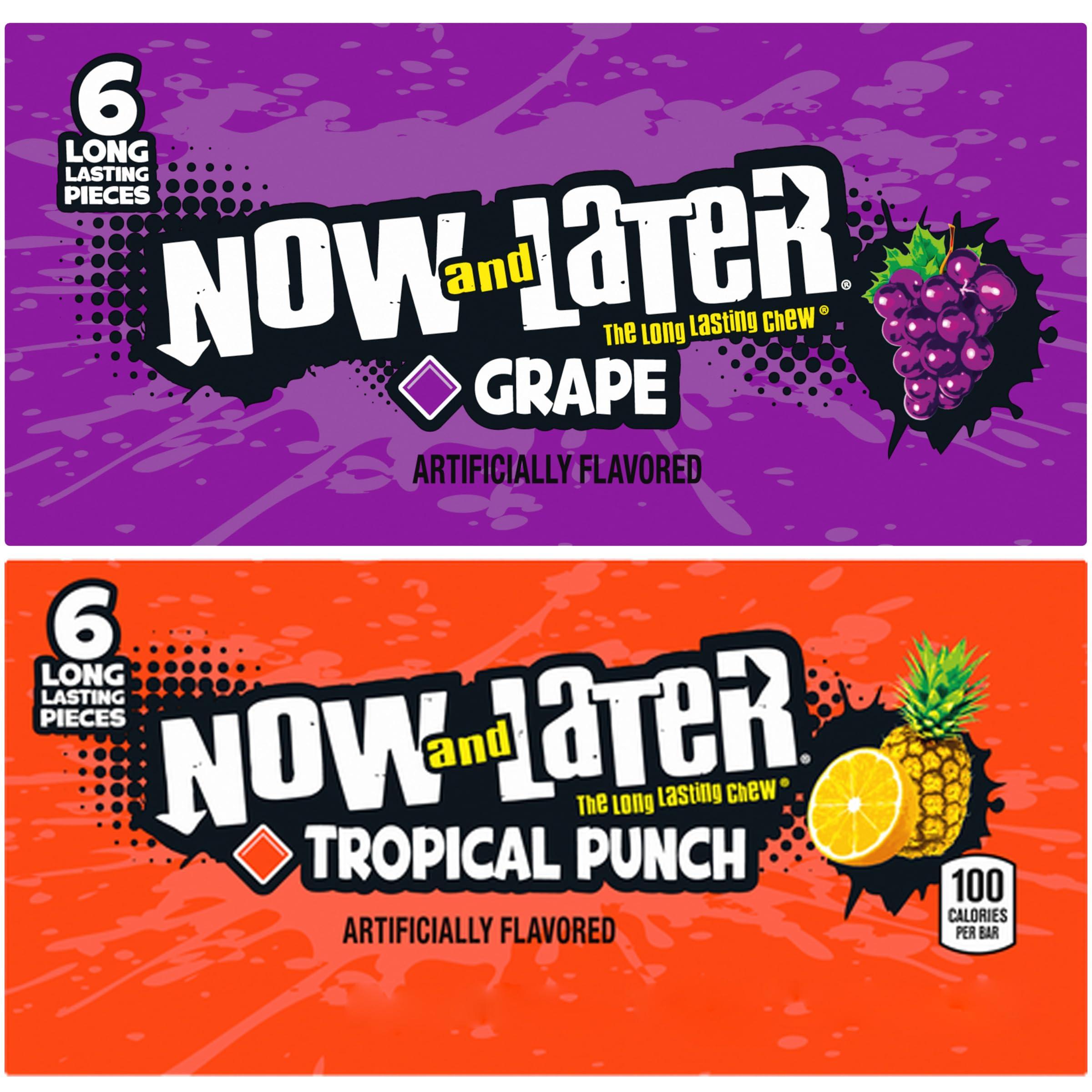 Now & Later Taffy Candy, 10 Fruit Flavors, Individually Wrapped Taffy Candy - Image 9