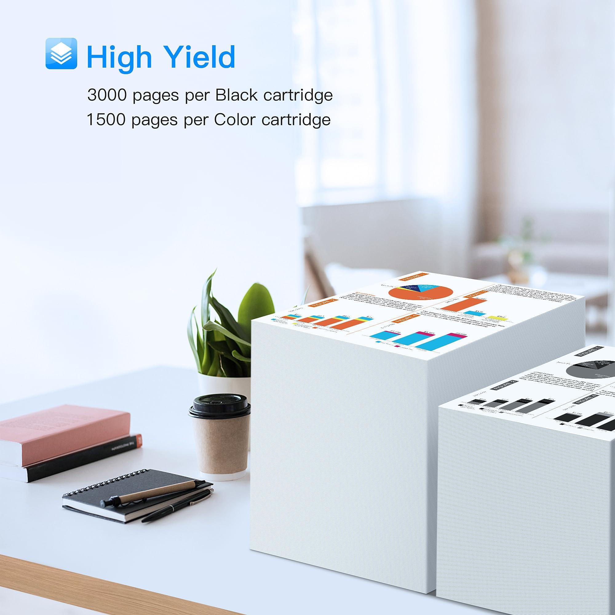 LC406 Ink Cartridges for Brother Printer Compatible for Brother LC406 Ink Cartridges LC406XL LC 406 406XL for MFC-J4335DW MFC-J5855DW MFC-J4535DW MFC-J6555DW MFC-J6955DW Printer(4 Pack) - Image 3