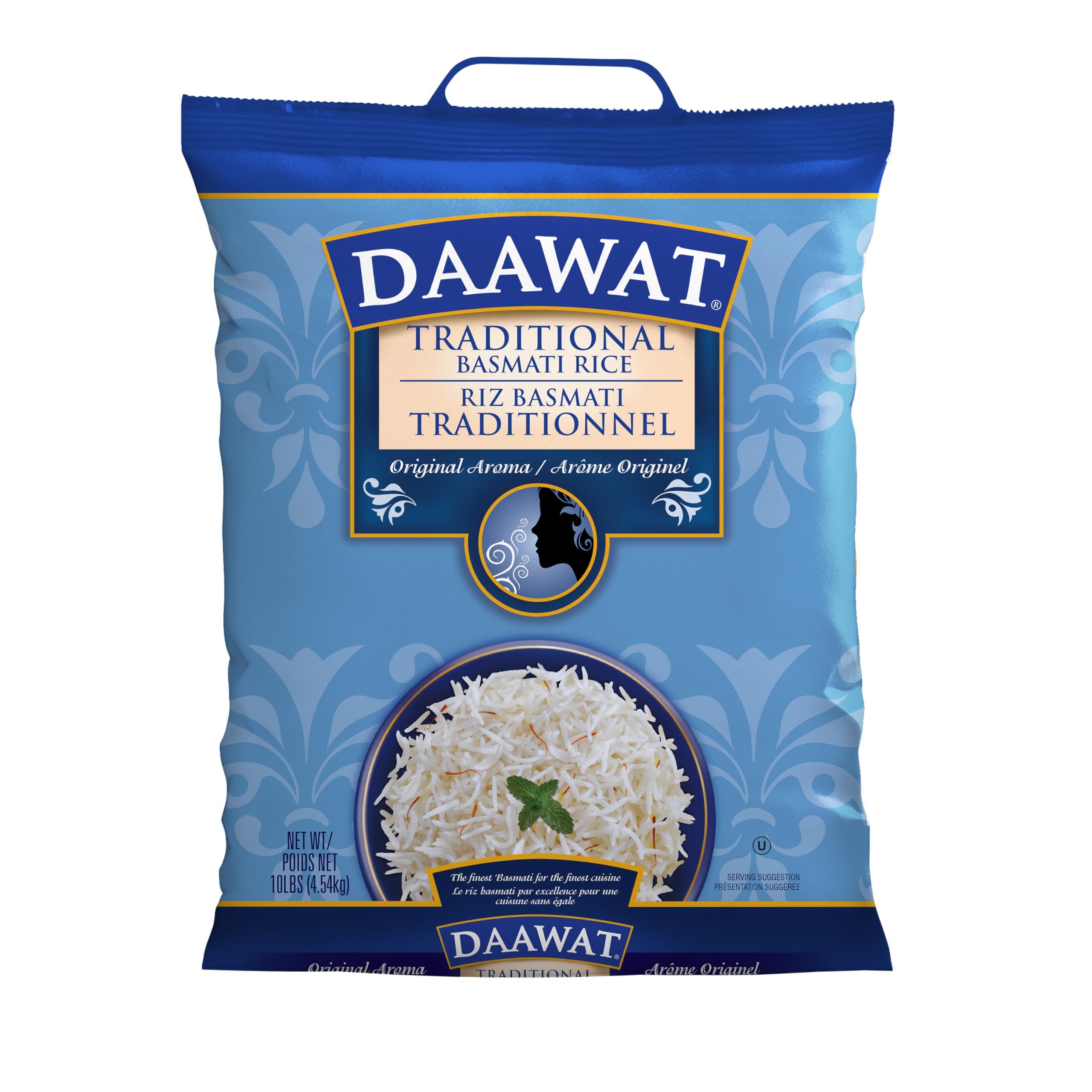 Daawat Traditional Basmati Rice, 10 Pound Packaging may vary