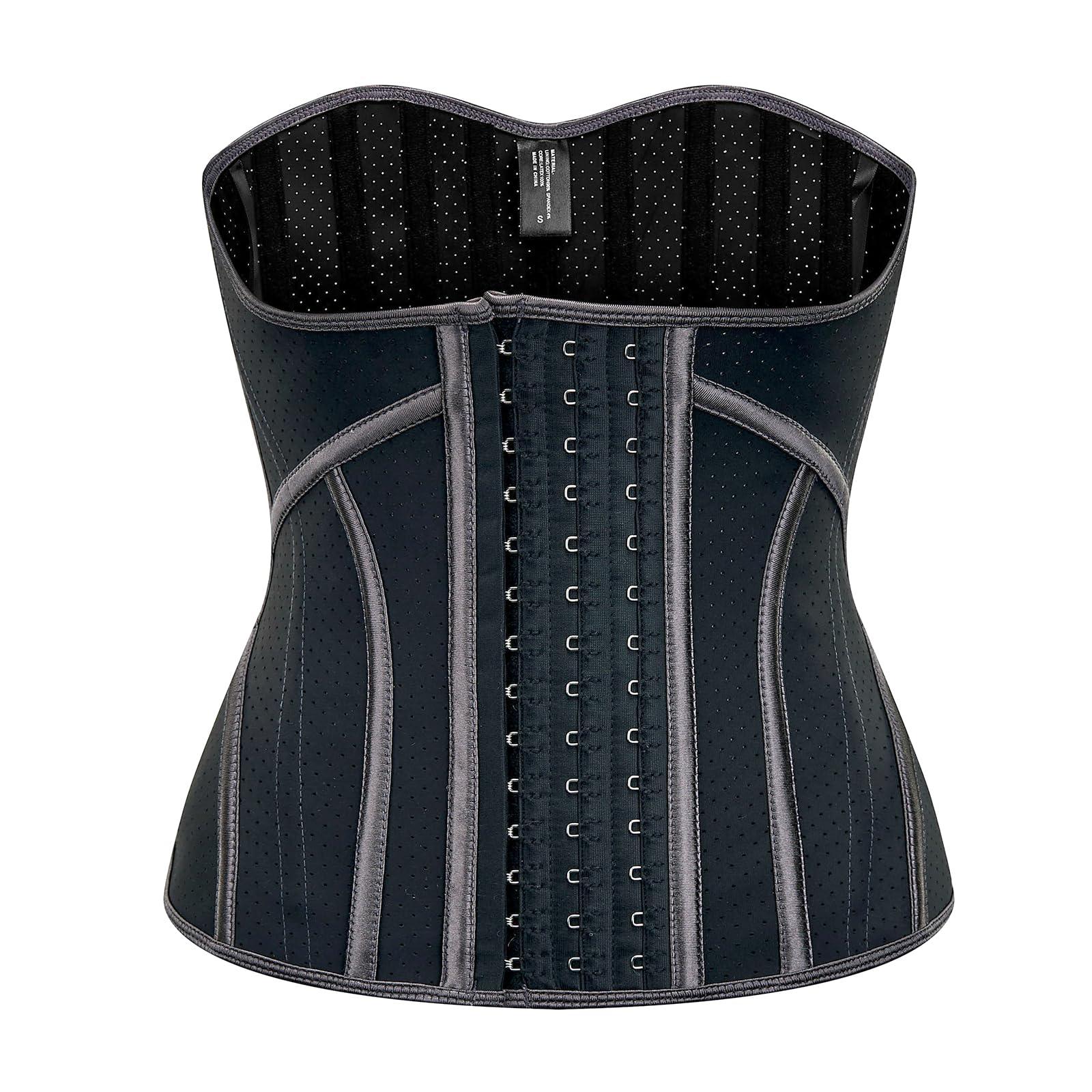 Gaceblis Latex Waist Trainer for Women Waist Cincher Corset for Tummy Control Underbust Sports Workout Hourglass Body Shaper