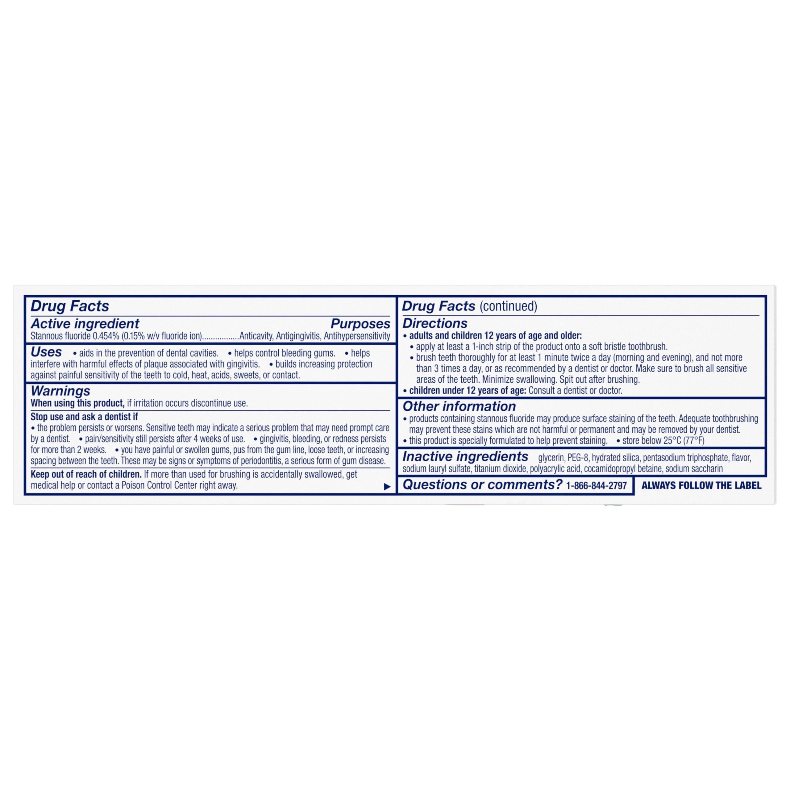 Sensodyne Sensitivity & Gum Whitening Toothpaste, Toothpaste for Sensitive Teeth & Gum Problems, 3.4 Ounces (Pack of 3) - Image 8