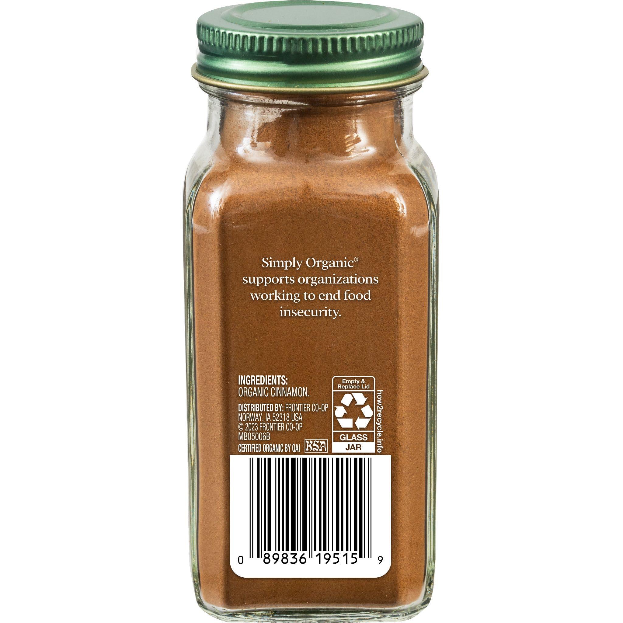 Simply Organic Ceylon Ground Cinnamon, 2.08 Ounce, Non-GMO Organic Cinnamon Powder - Image 2