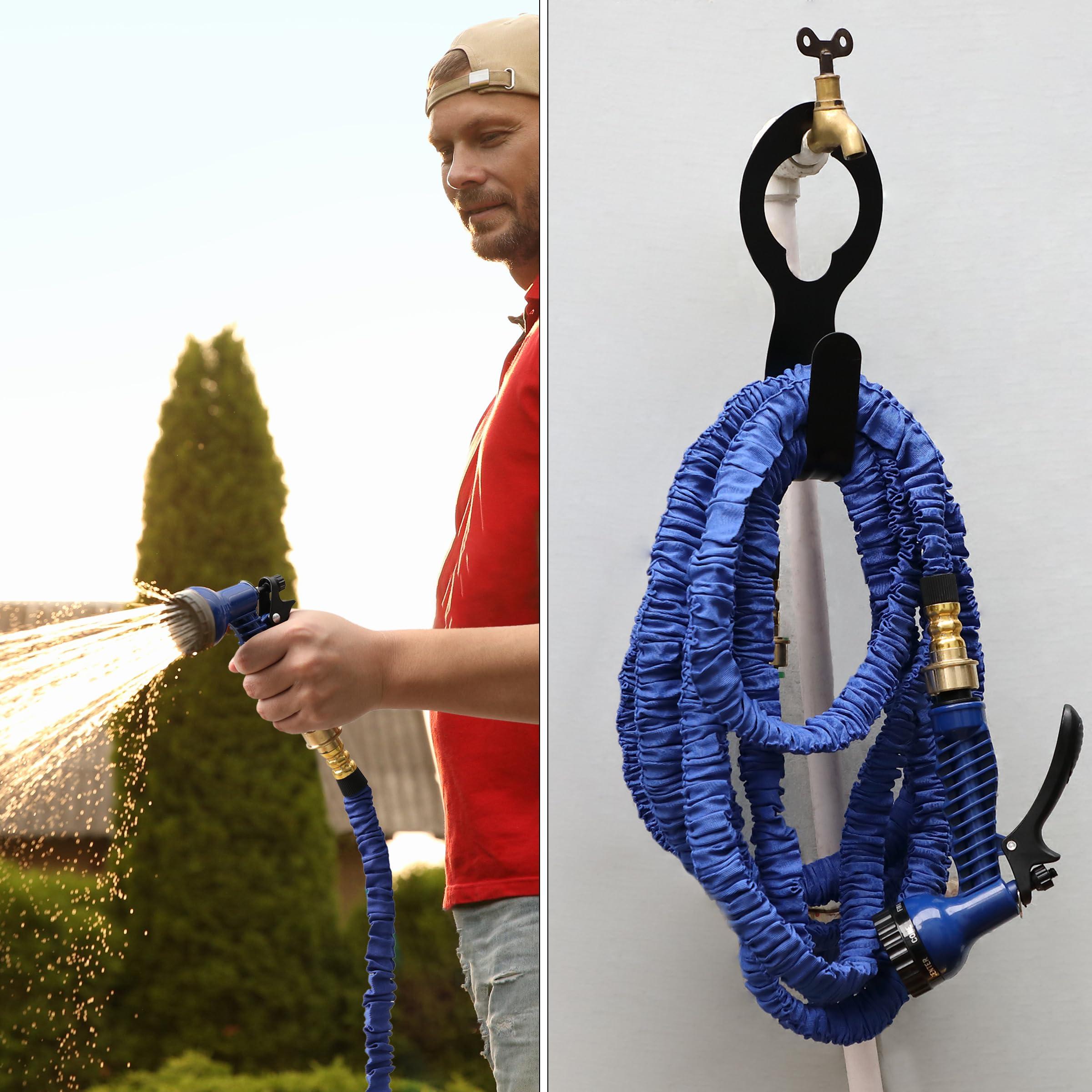 UNCO- Garden Hose Holder, Metal, Fit 50’ of 5/8” Hose, Garden Hose Hanger, Water Hose Holder, Water Hose Holders for Outside, Portable Hose Holder, Hanging Hose Holder, Garden Hose Carrier - Image 7