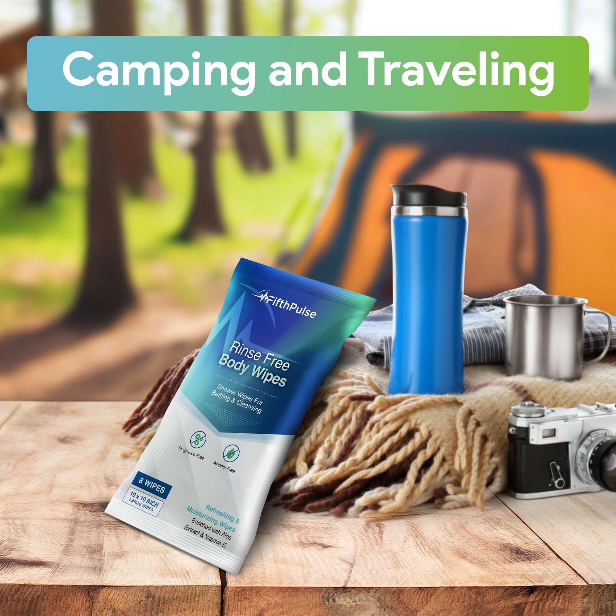 XL Adult Body Wipes for Women and Men - 1 Pack of 8 Travel Cleansing Wipes - 10x10 Large for Camping, Gym, Travel, and More - Image 6