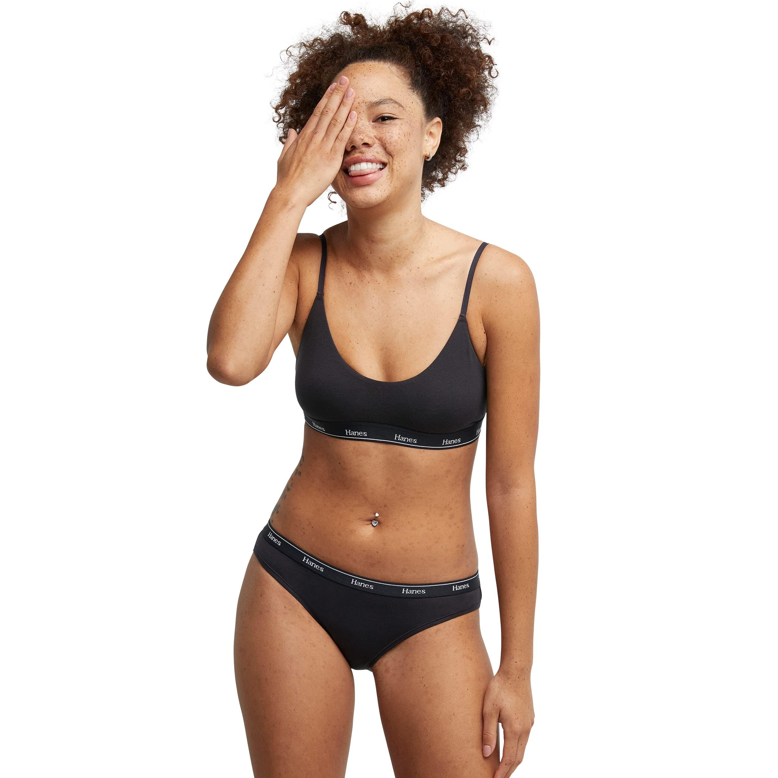 Hanes Women's Originals Bikini Panties, Breathable Stretch Cotton Underwear, Assorted, 6-Pack - Image 5